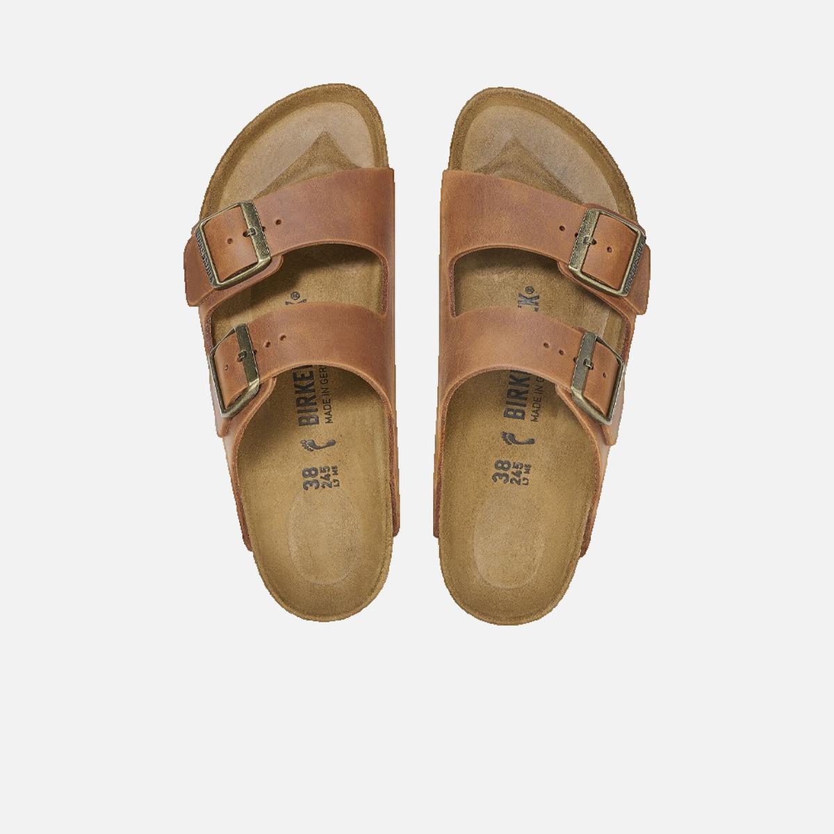 Arizona flat sandals BIRKENSTOCK Brown