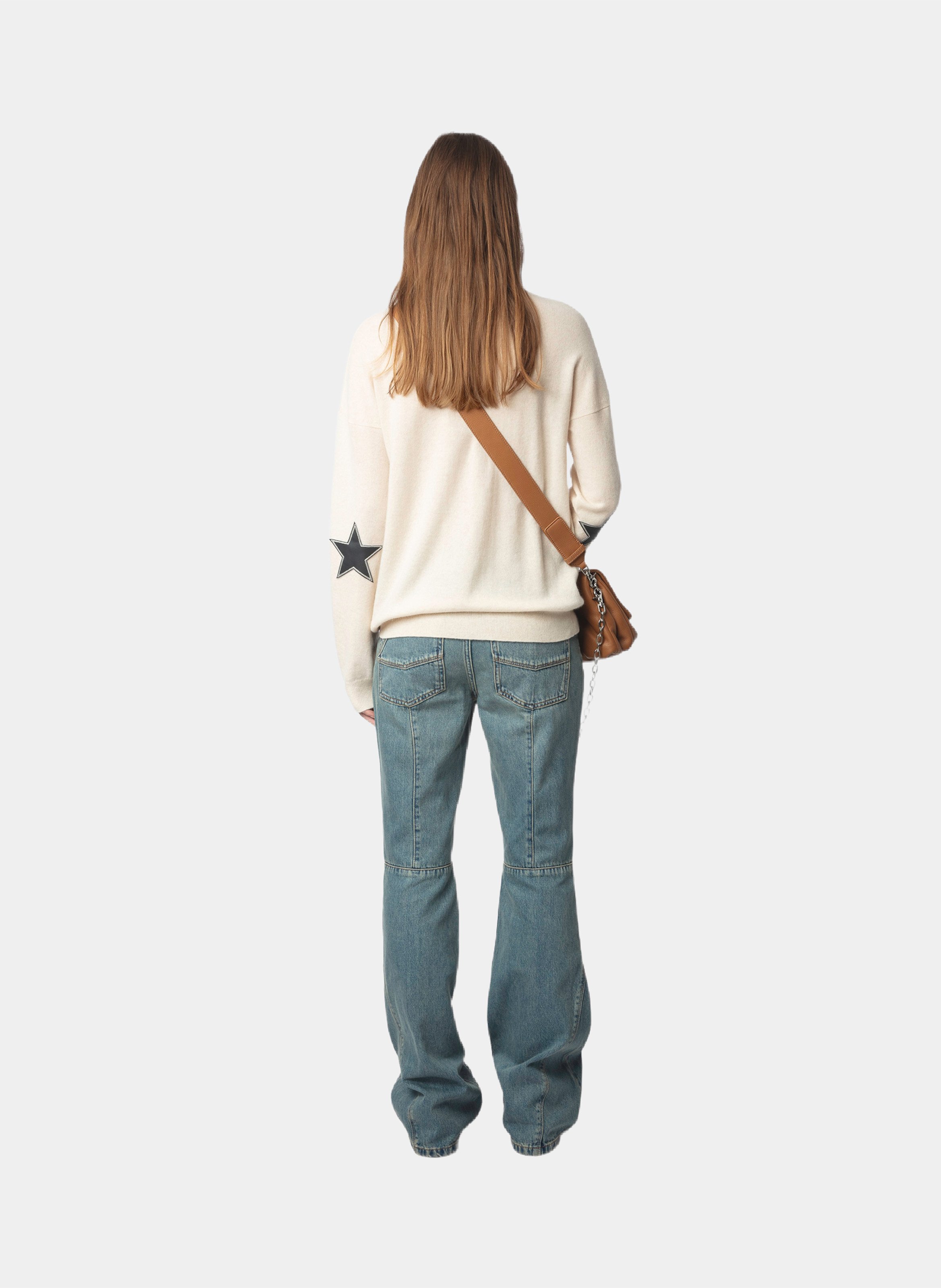Belted cashmere sweater ZADIG&VOLTAIRE White