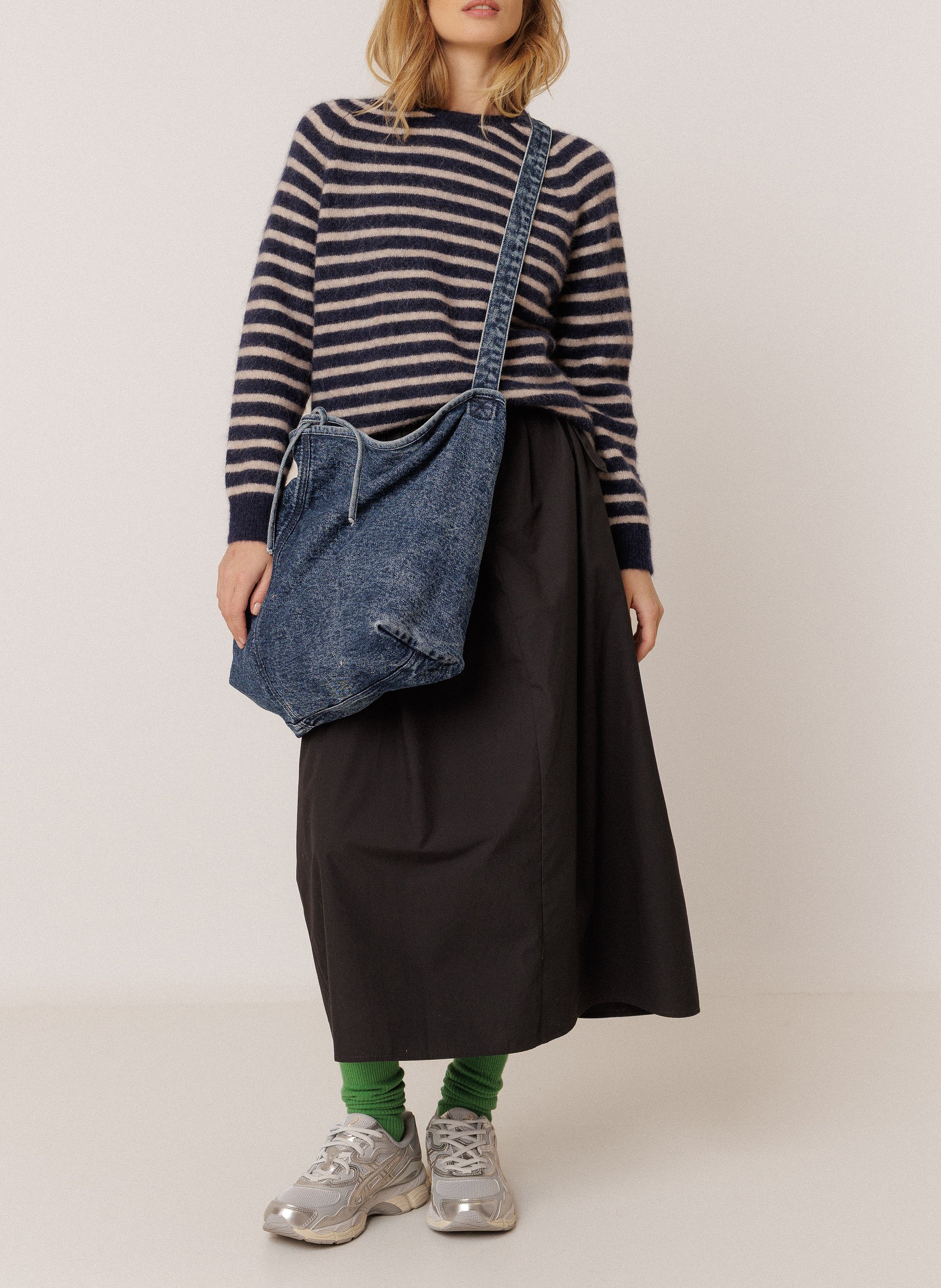 Maglione oversize a righe INDI & COLD Blu