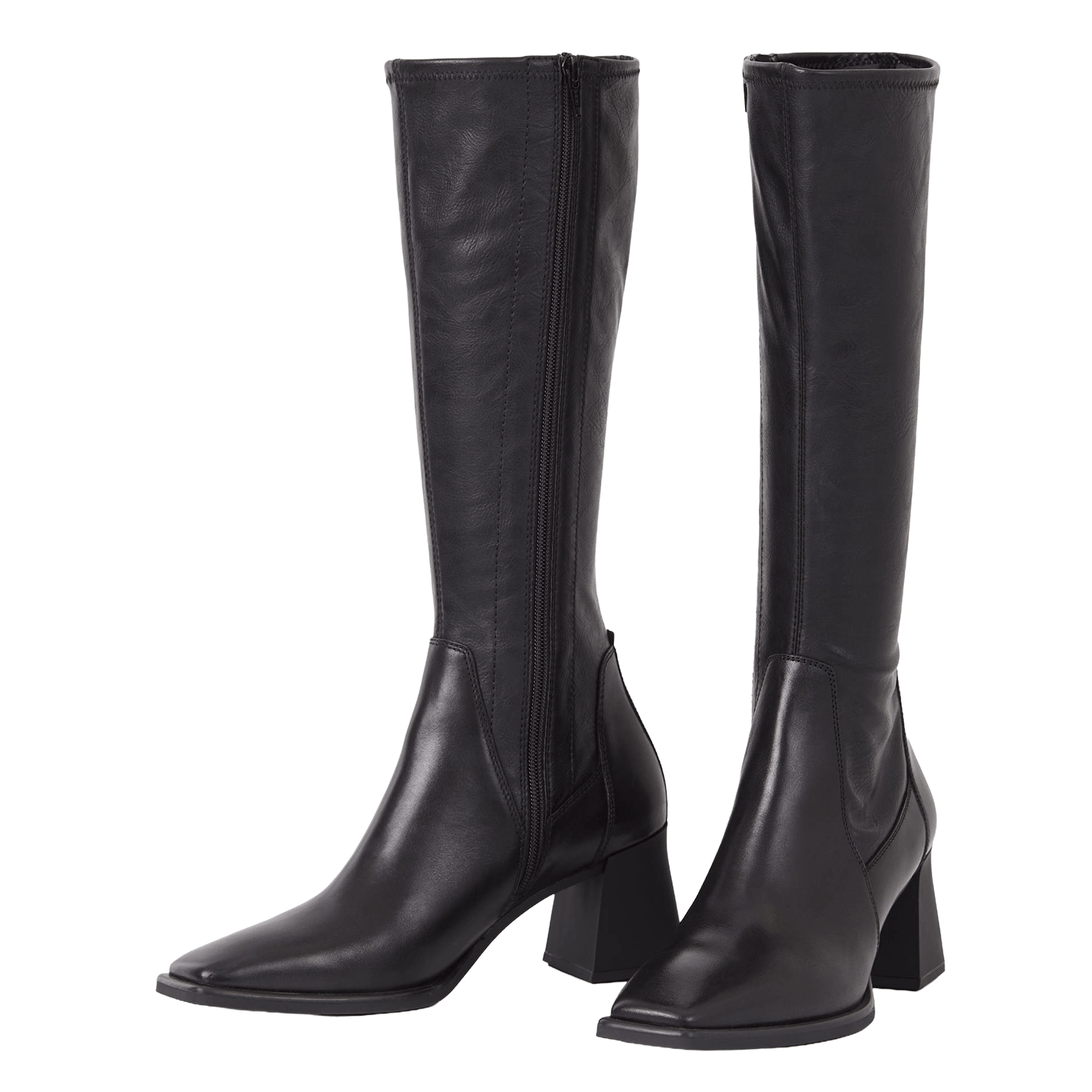 Bottes zippées en cuir VAGABOND Noir