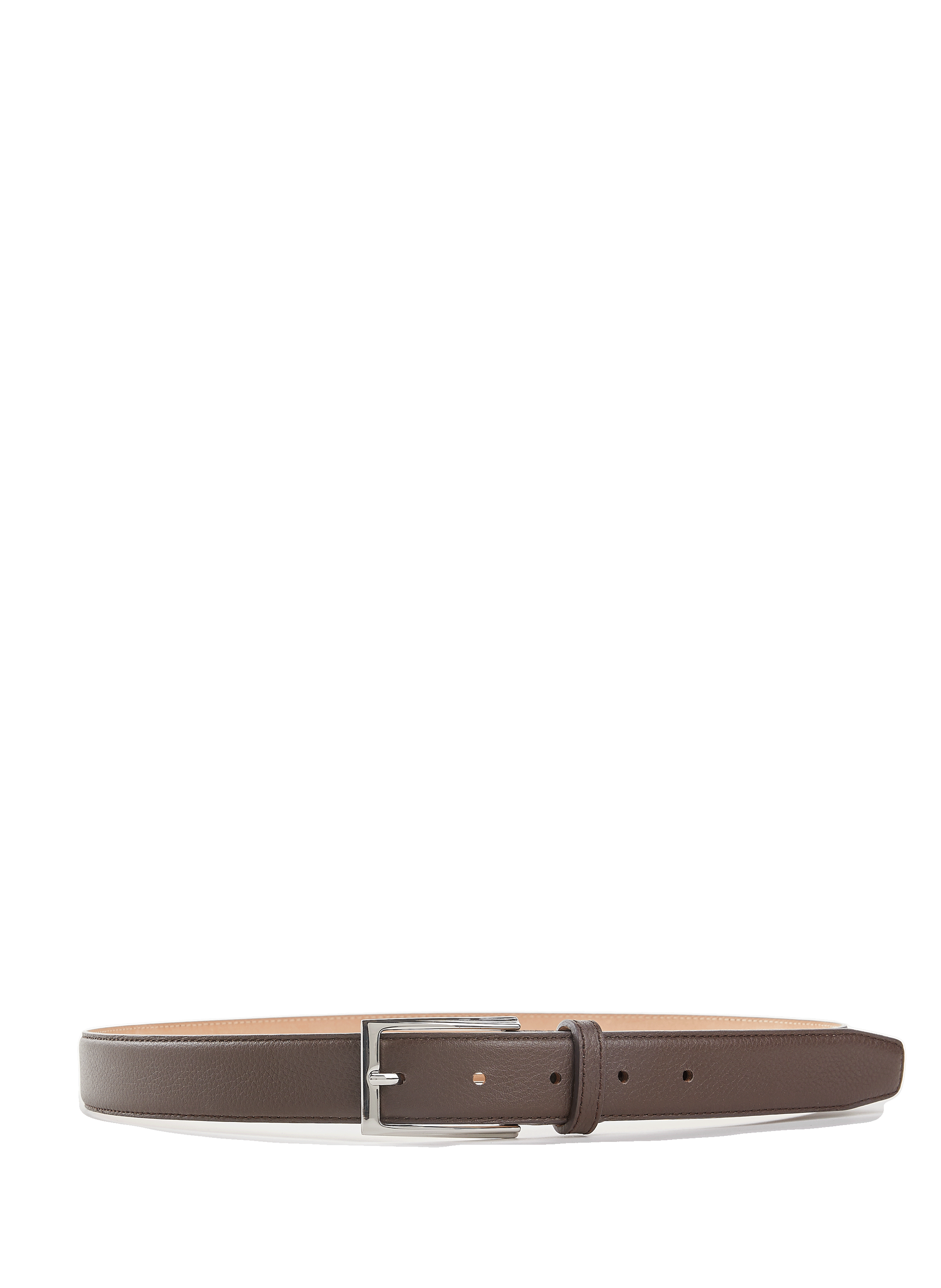 Grained leather belt cein alt a2738 grain chestnut AU PRINTEMPS PARIS