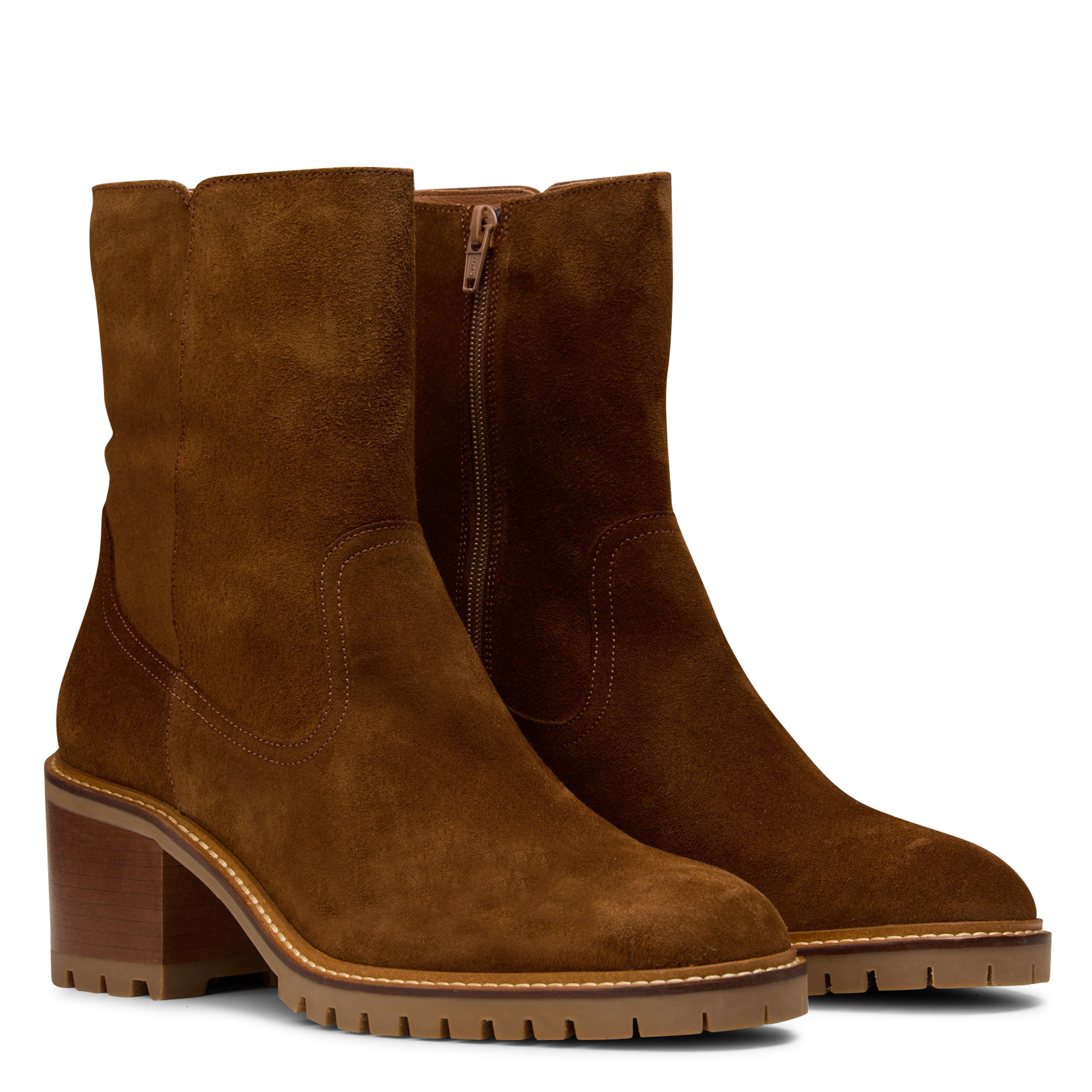 Bottines en cuir suédé MELLOW YELLOW Marron