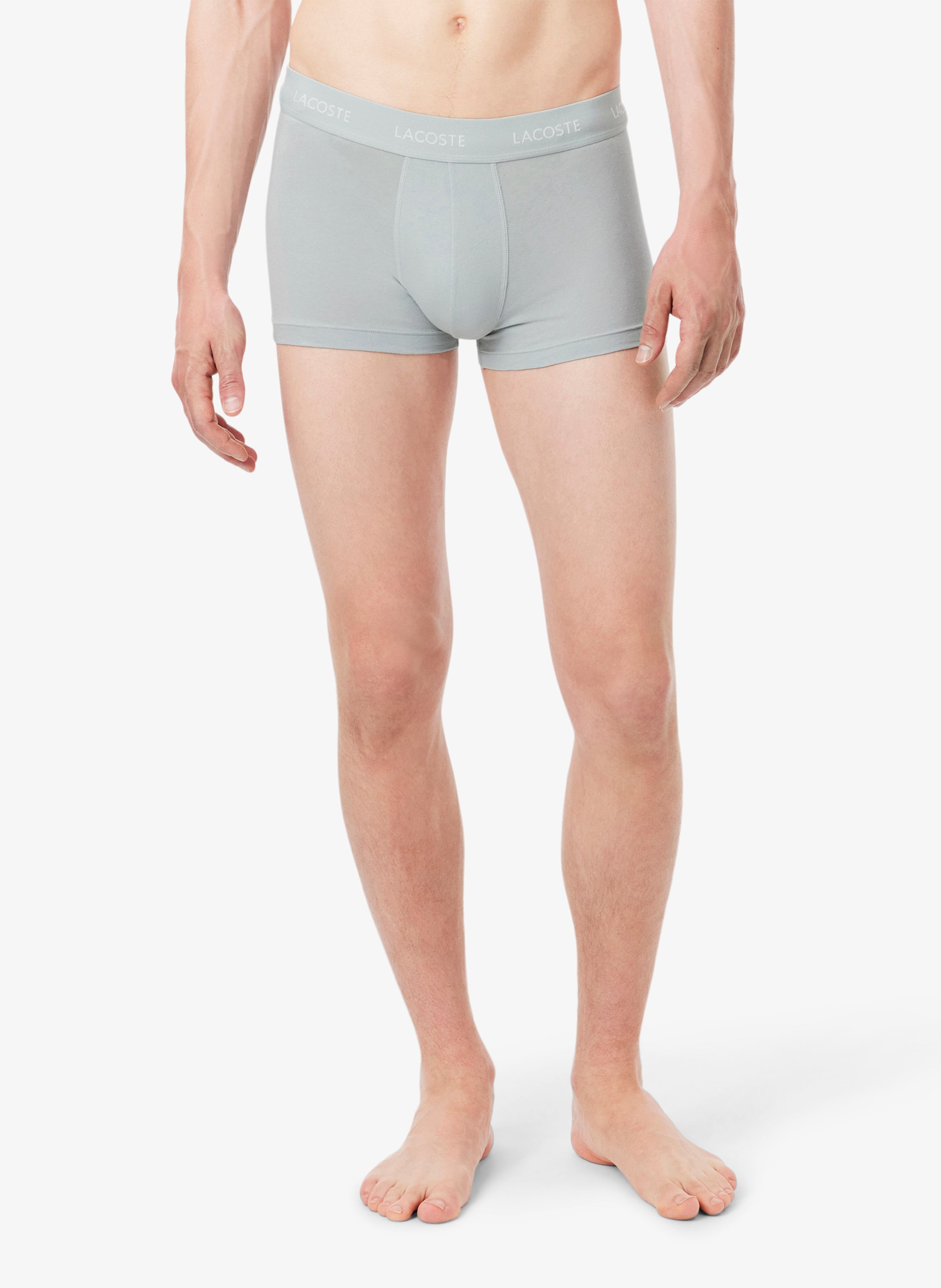 Set of 3 short boxer briefs in blended cotton LACOSTE Multicolored
