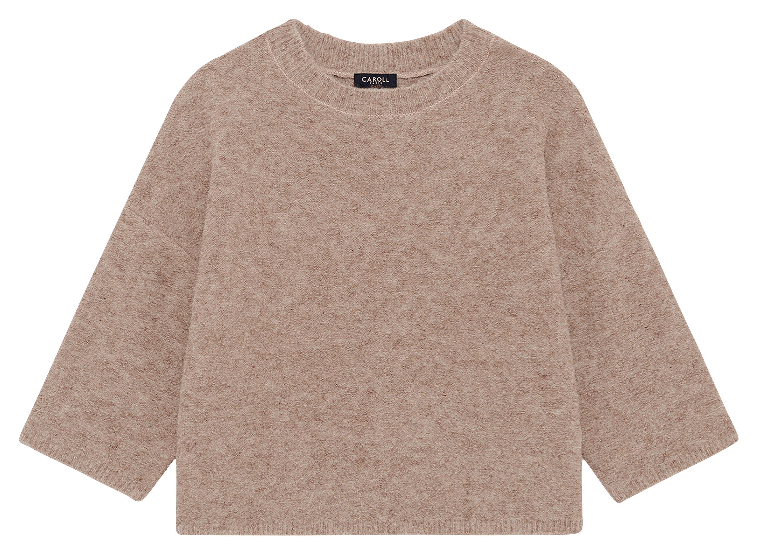 Flauschiger Rundhalspullover | Braun CAROLL Damen