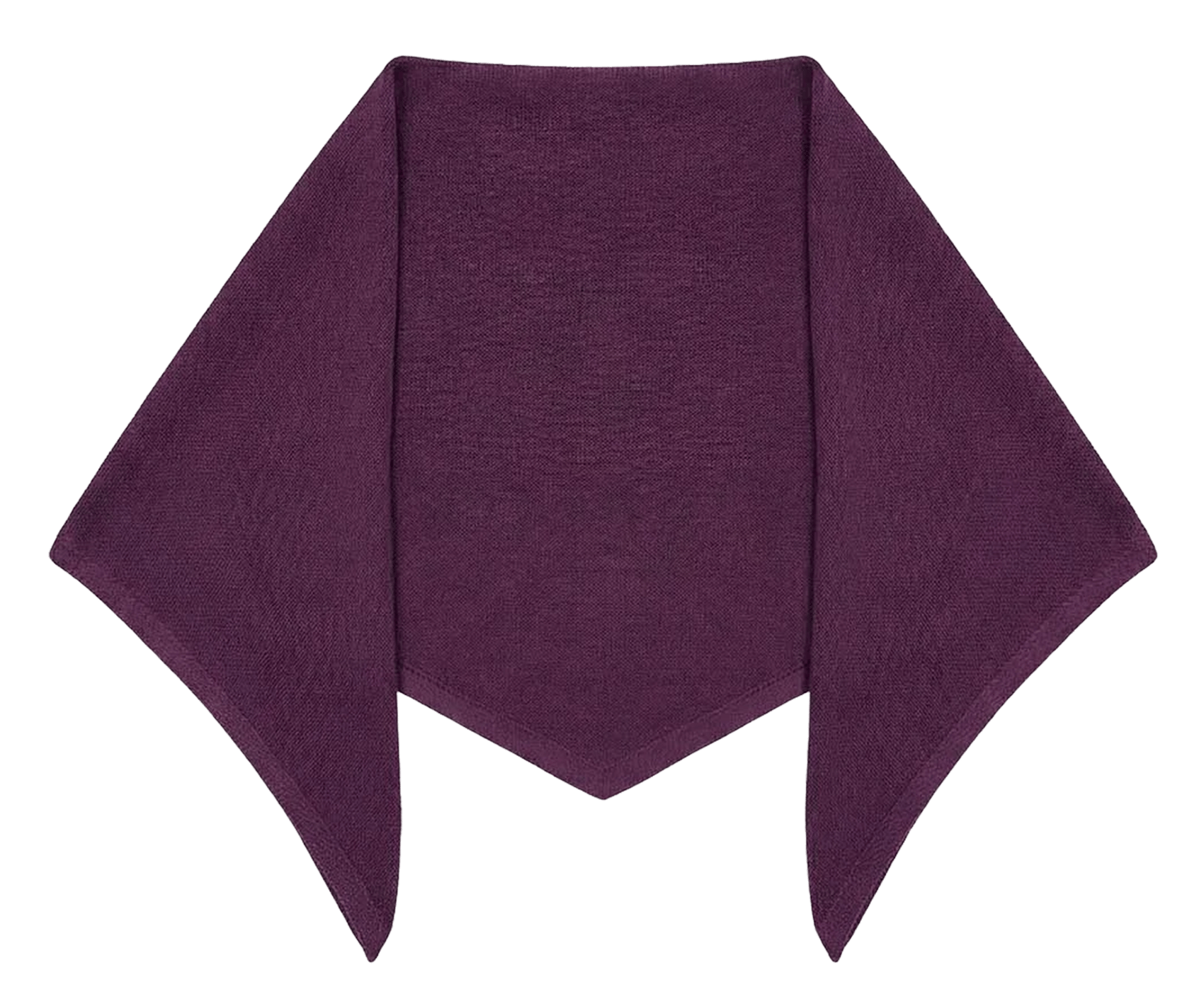 Effen driehoekige bandana TARA JARMON Violet