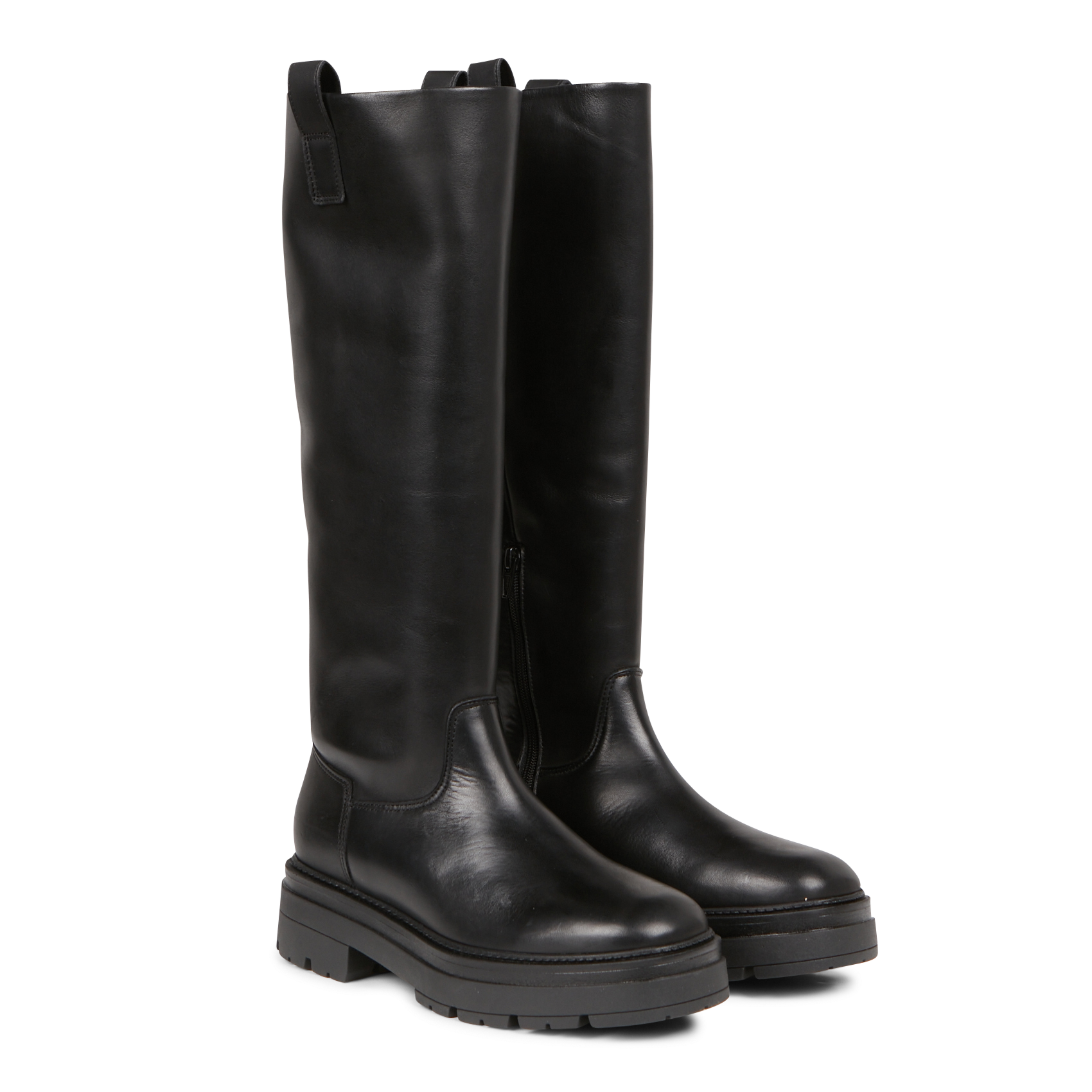 Leather boots JONAK Black