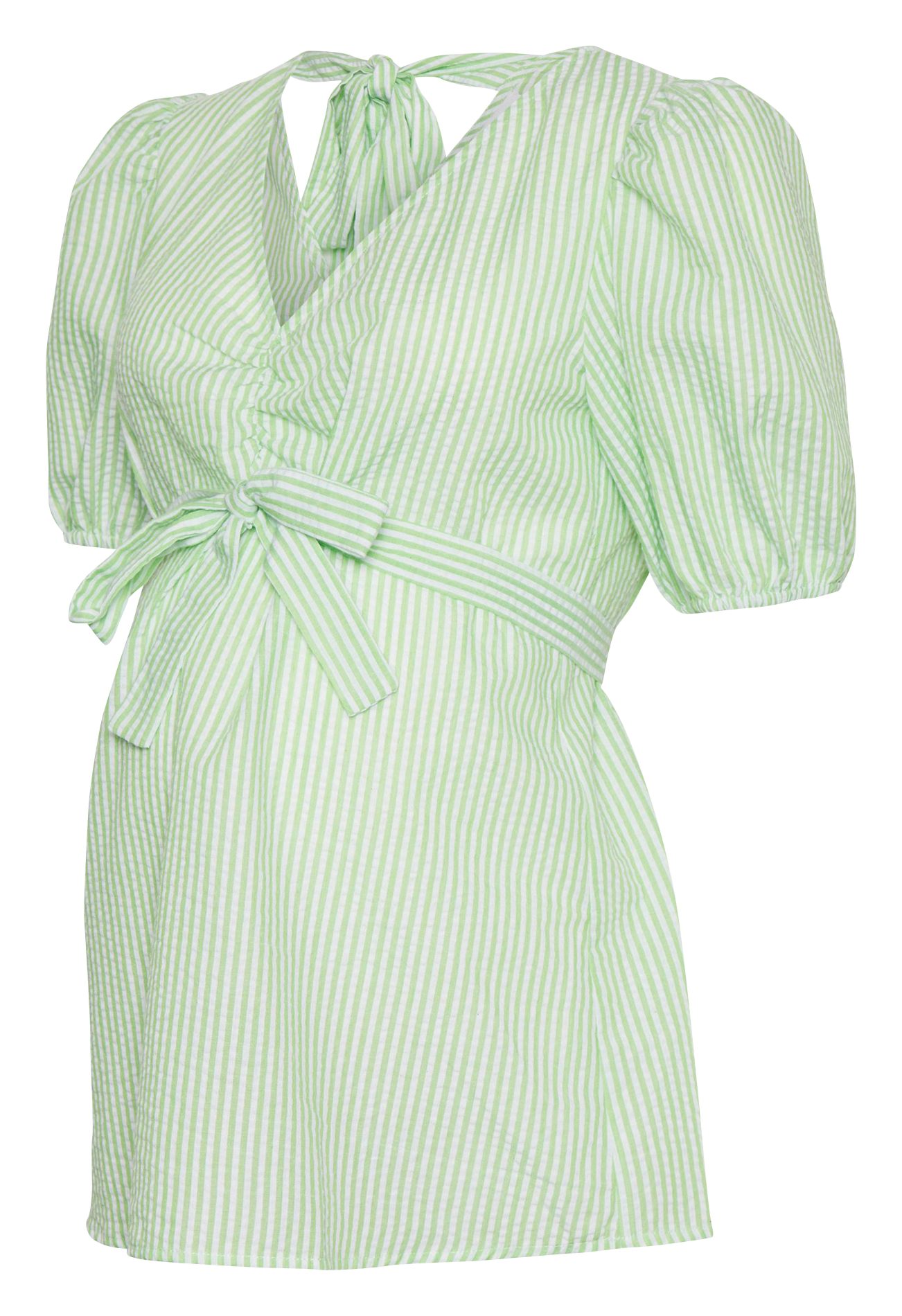 Plunge back maternity top MAMALICIOUS White