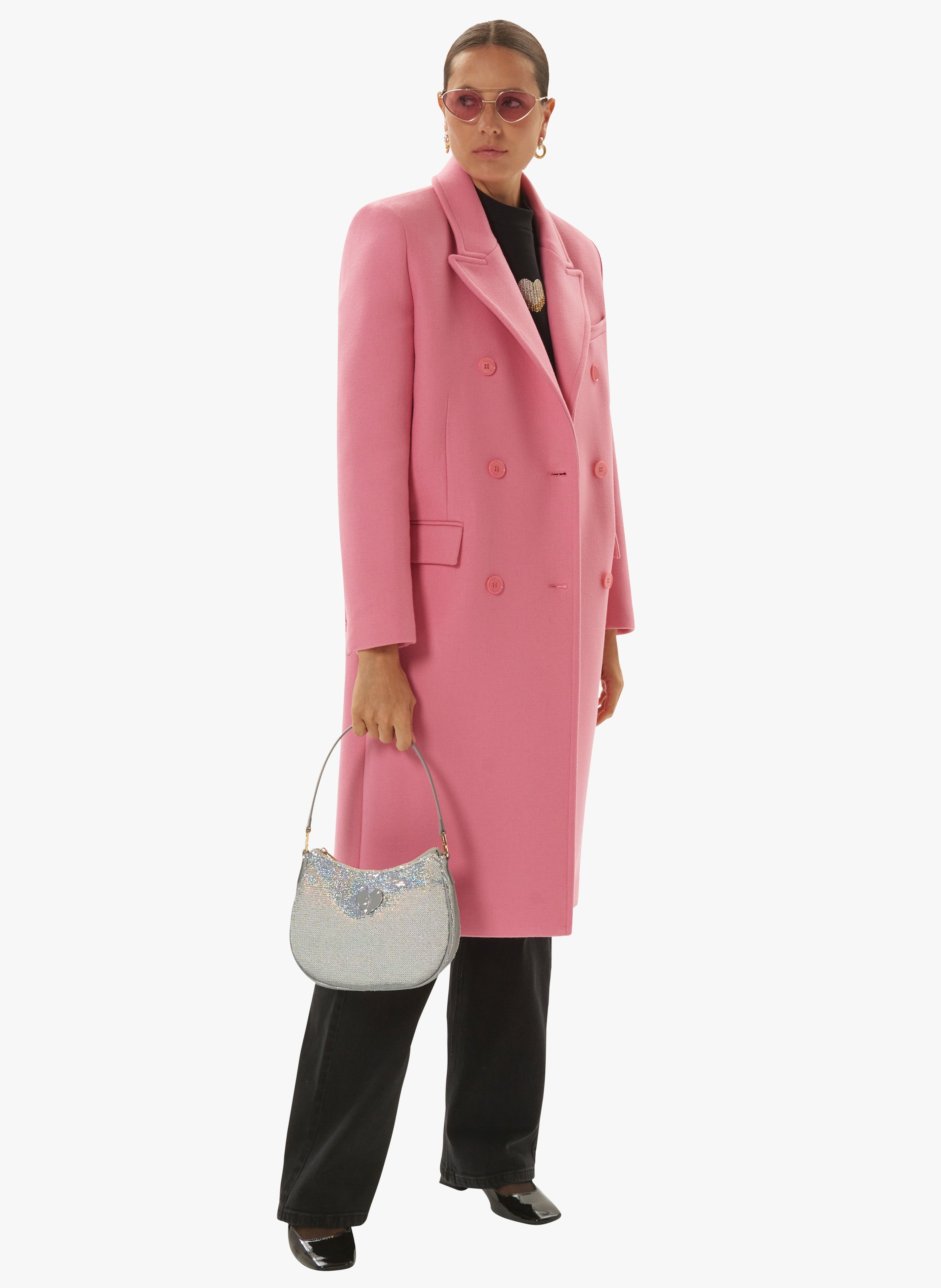 Tara jarmon deals pink coat