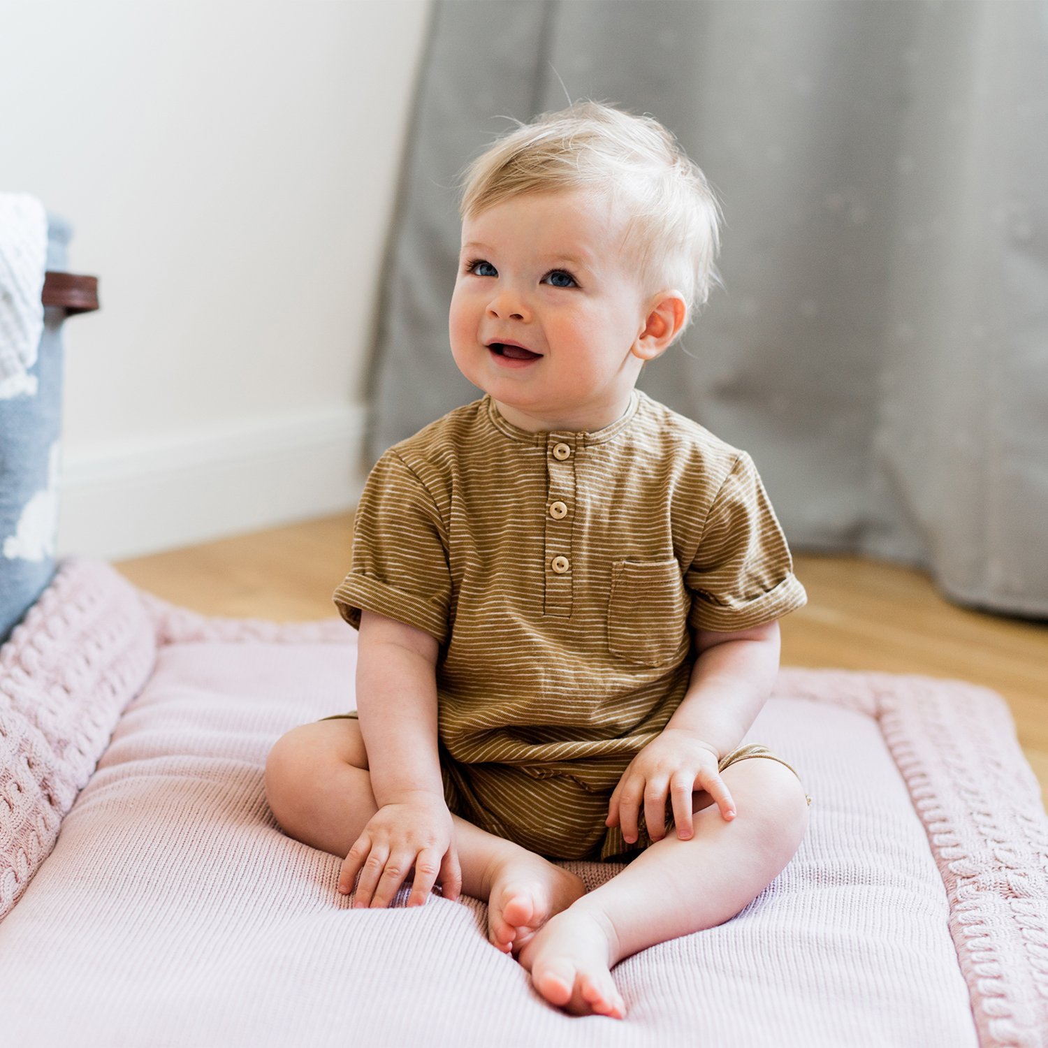 Cotton baby play mat KINDSGUT Pink