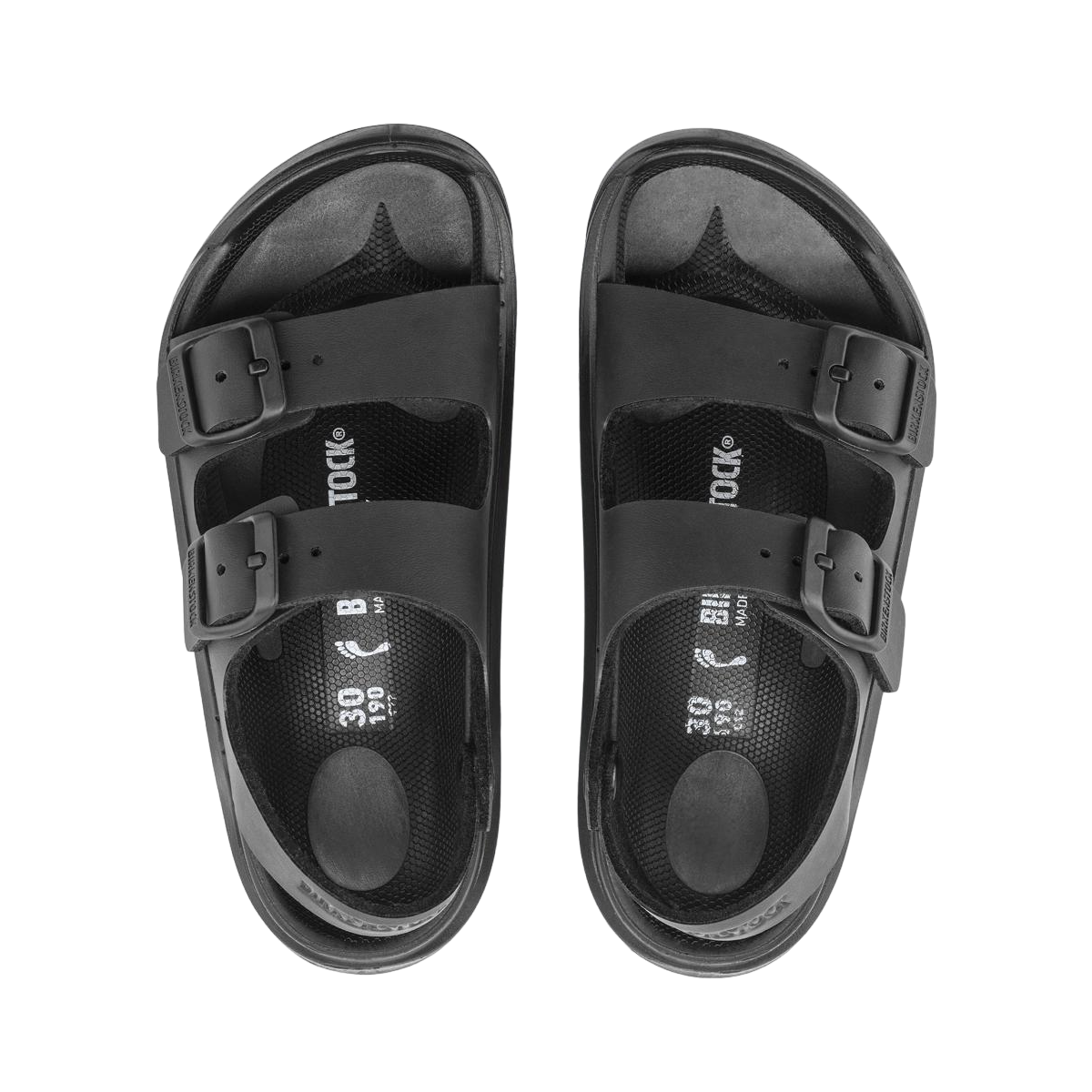Faux leather sandals BIRKENSTOCK Black