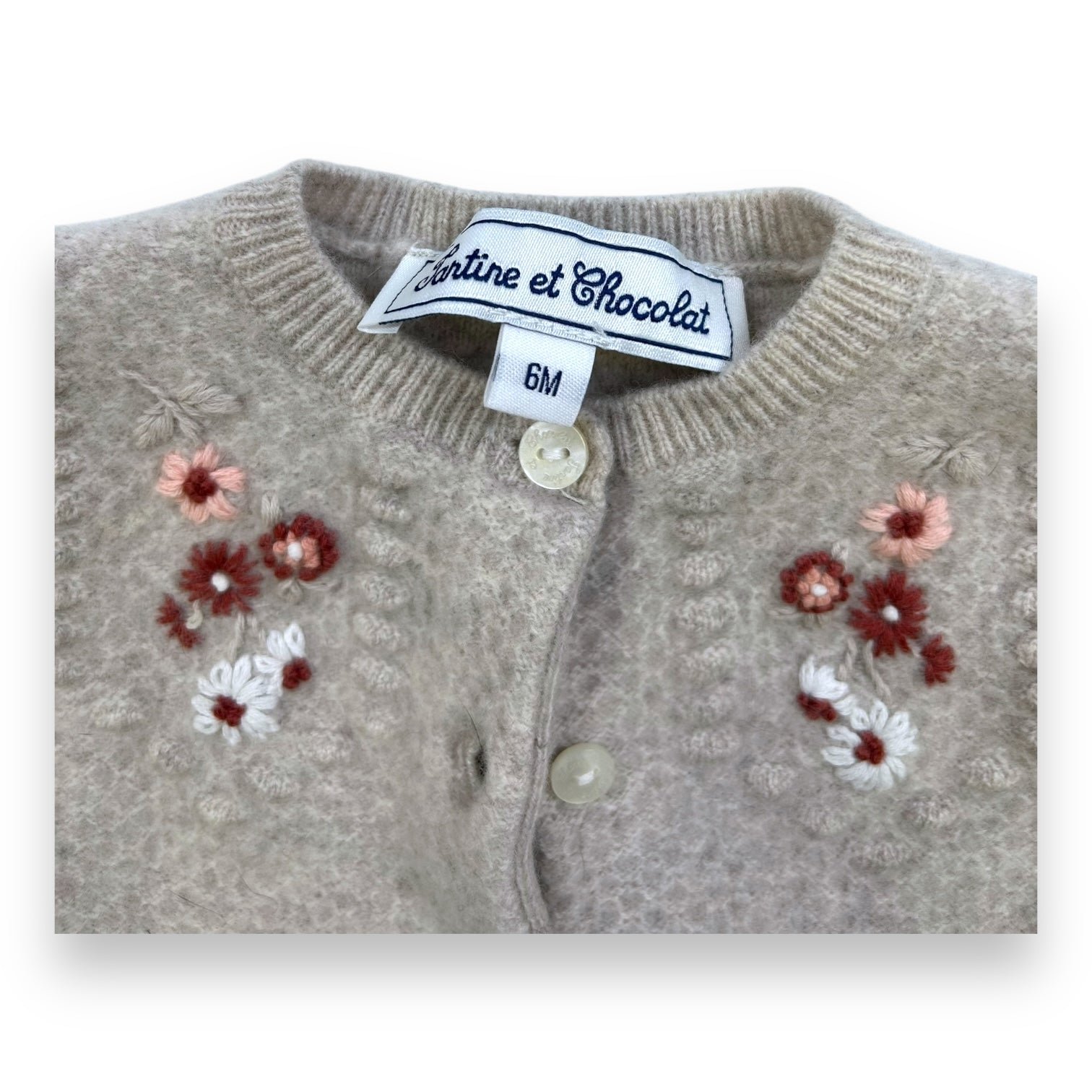 Baby grey cardigan - 6 months TARTINE ET CHOCOLAT - seconde-main Grey