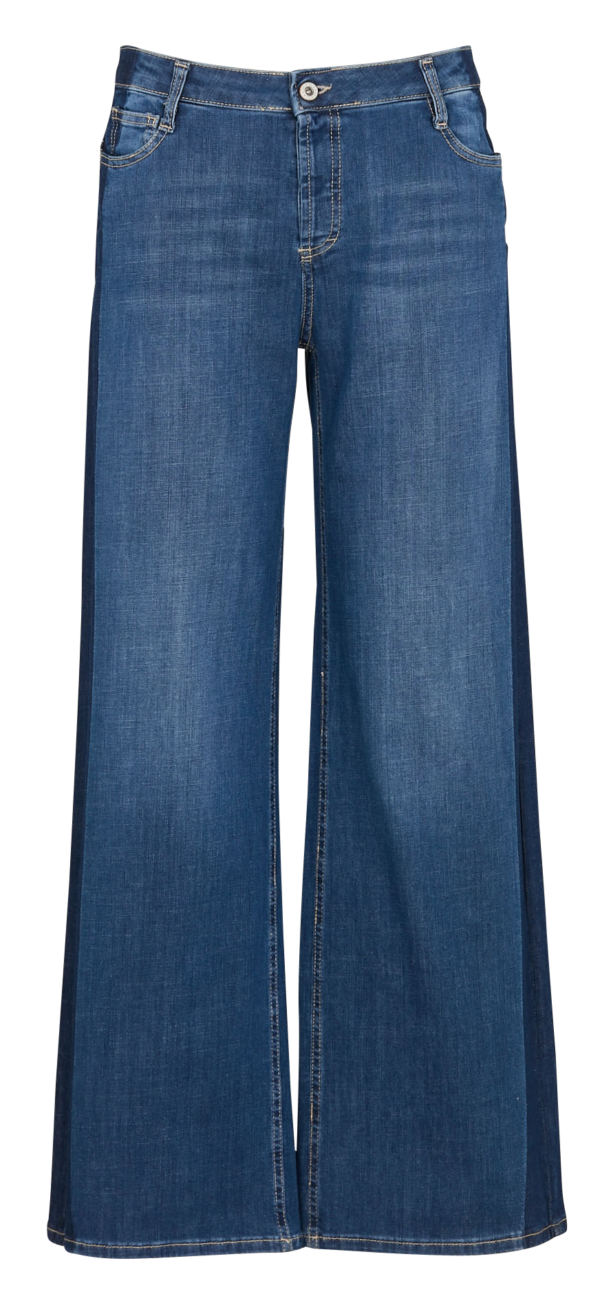 Weite Jeans aus Baumwoll-Mix PLEASE Blau