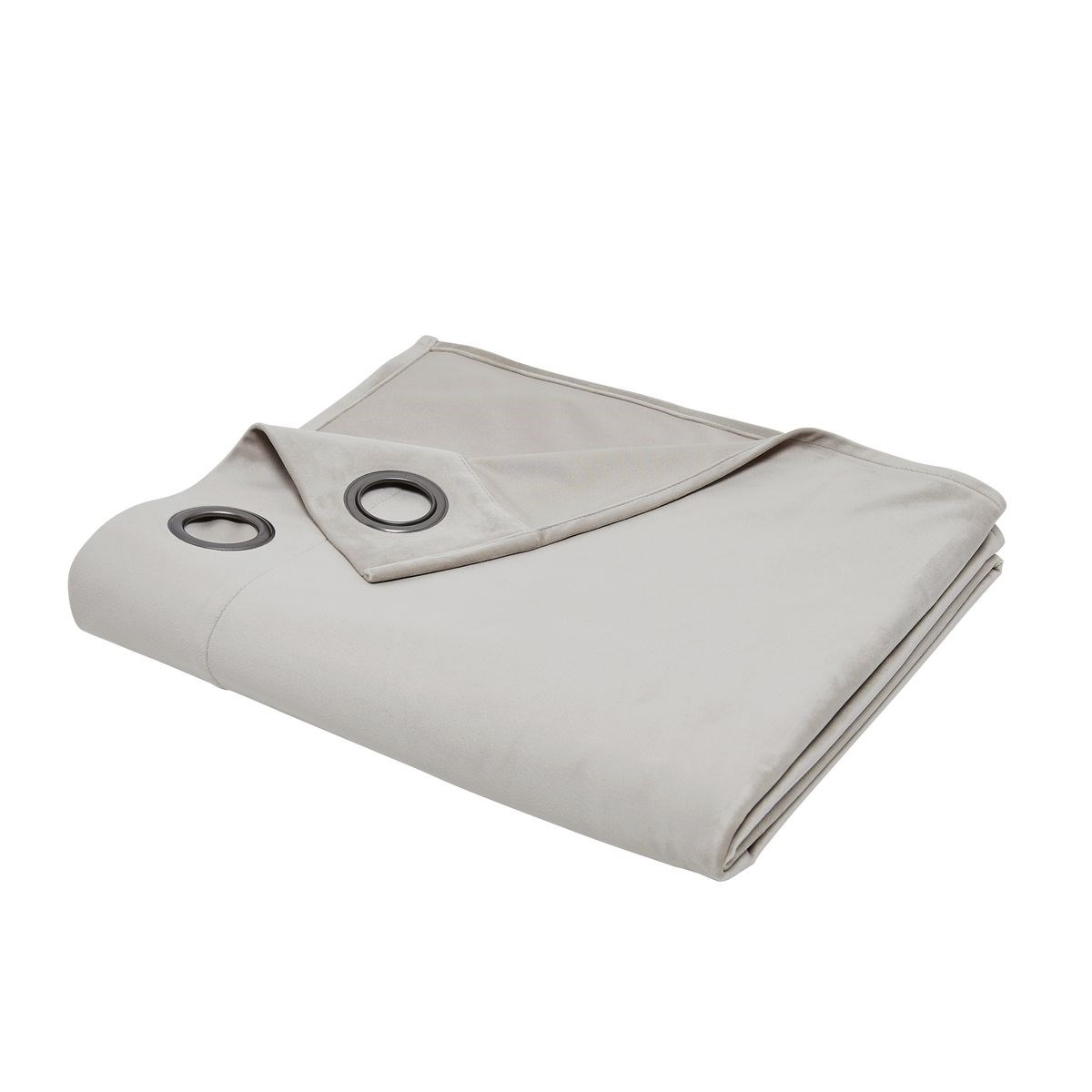 Plain curtain with eyelets Beige