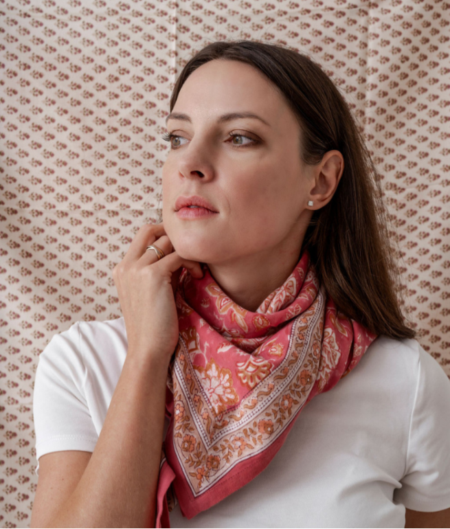 Adult scarf BINDI ATELIER Pink