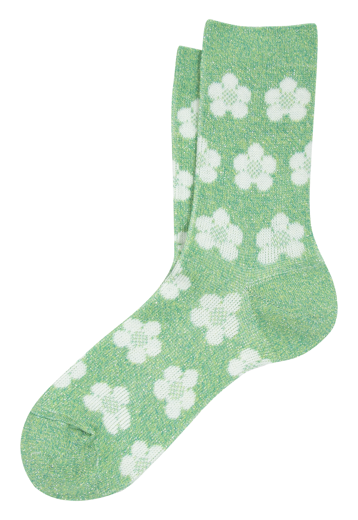 Chaussettes en coton bio mélangé imprimé ANT45 Vert