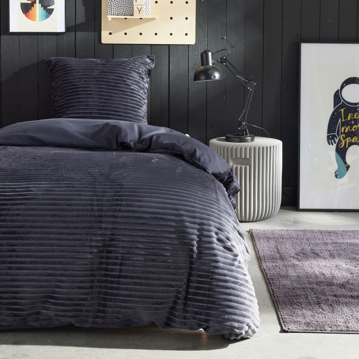 Fleece bedding set TODAY LINGE DE MAISON Grey