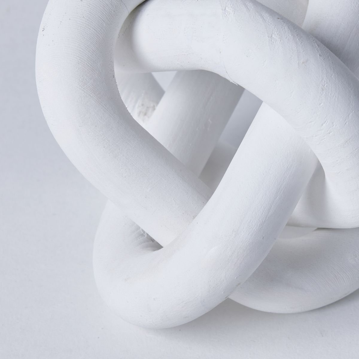 Wooden link tabletop decor FACTORY White