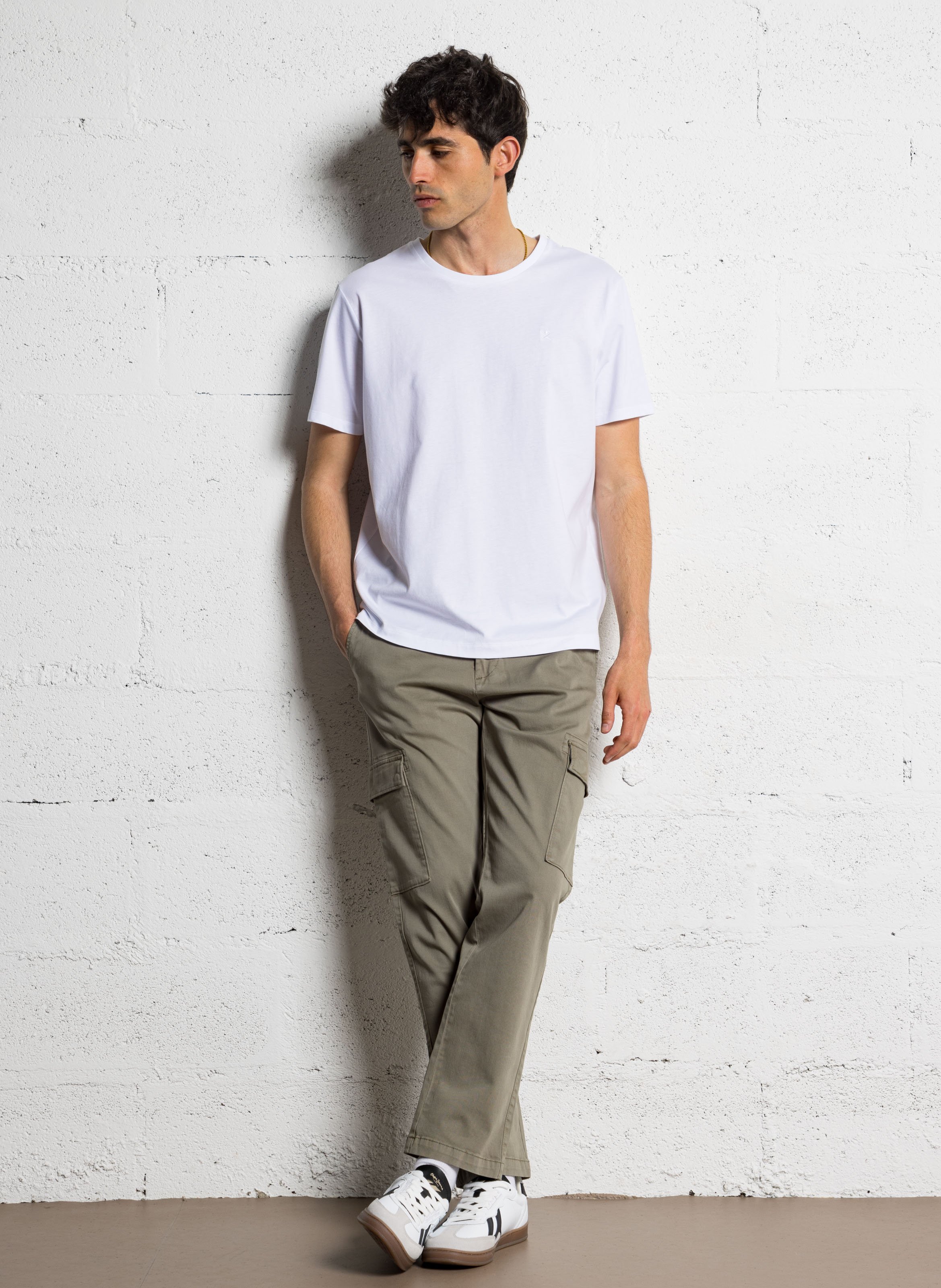 Tone-on-tone logo cotton t-shirt HACKETT White