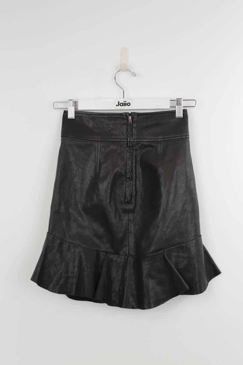 Leather mini-skirt ISABEL MARANT - Seconde Main Black