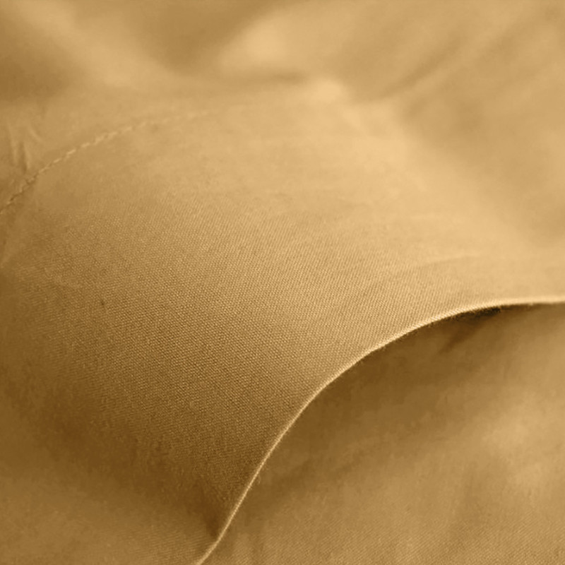 Flat sheet "premium" for single & double beds COTON PUR Yellow