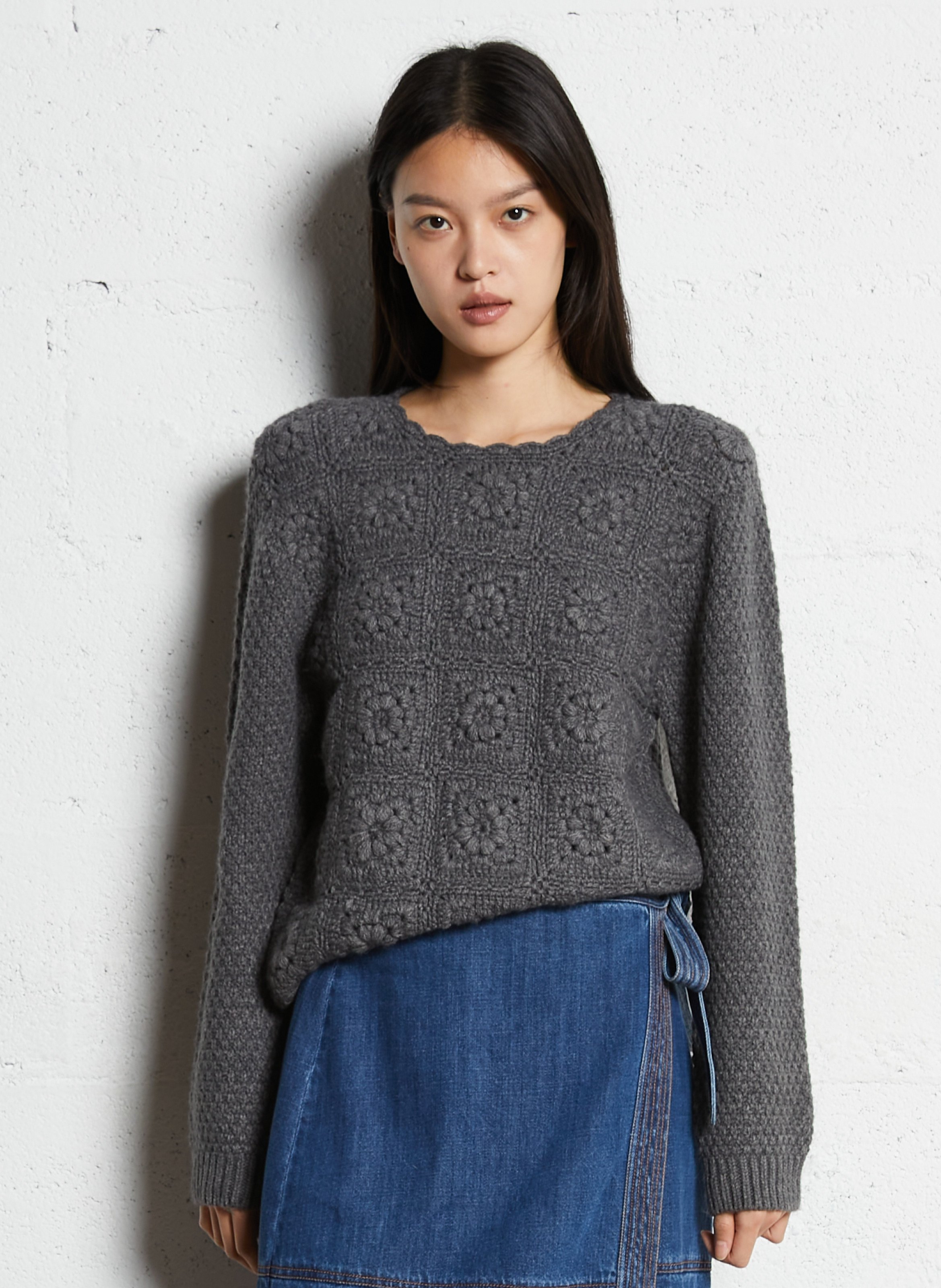 High-neck sweater LOUISE MISHA Grey