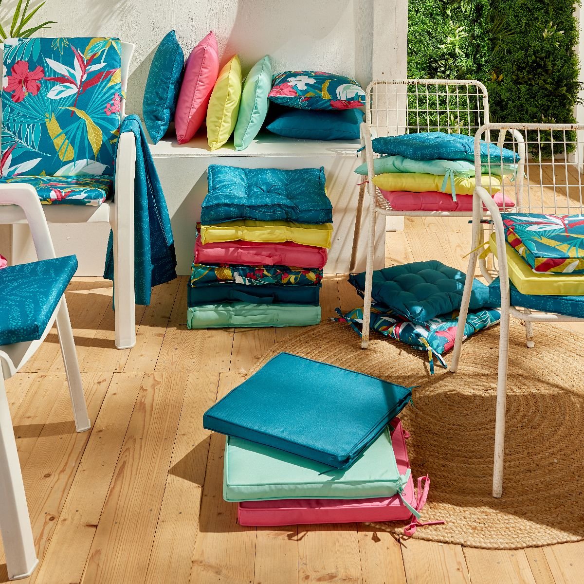 Water-repellent chair cushion TODAY LINGE DE MAISON Pink