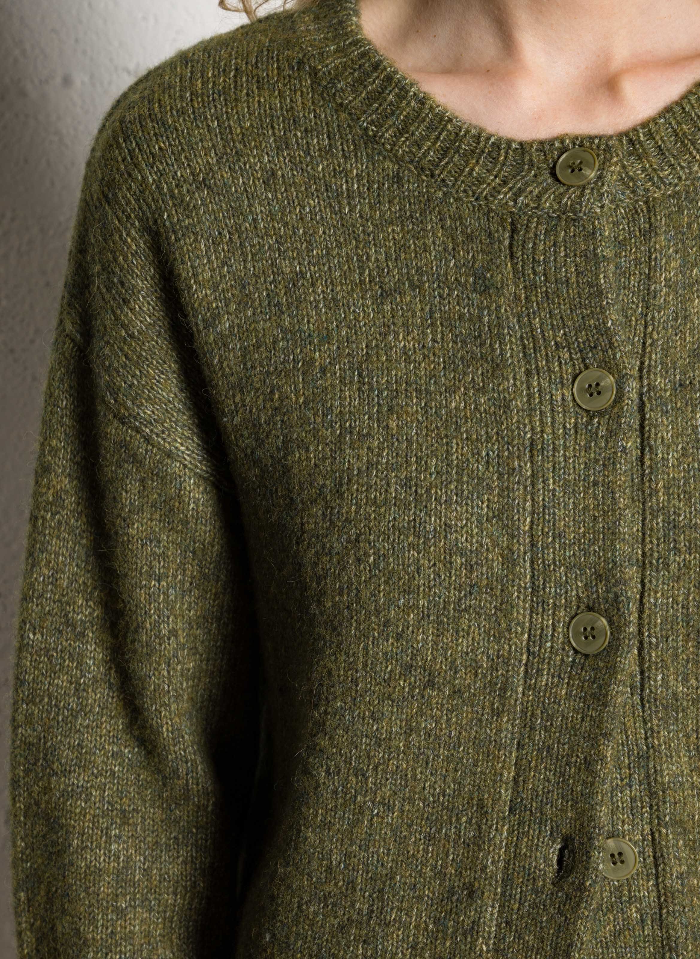 Oversized wool-blend cardigan JC SOPHIE Green