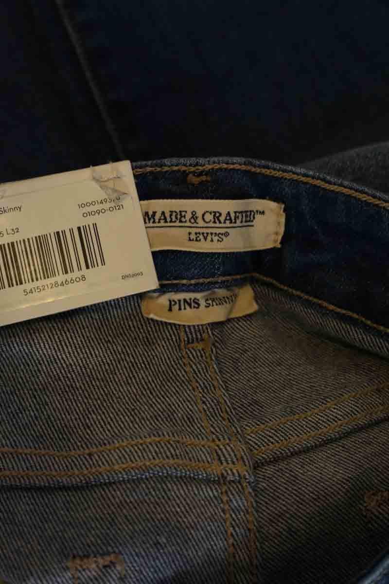 Cotton skinny jeans LEVI'S - Seconde main Blue