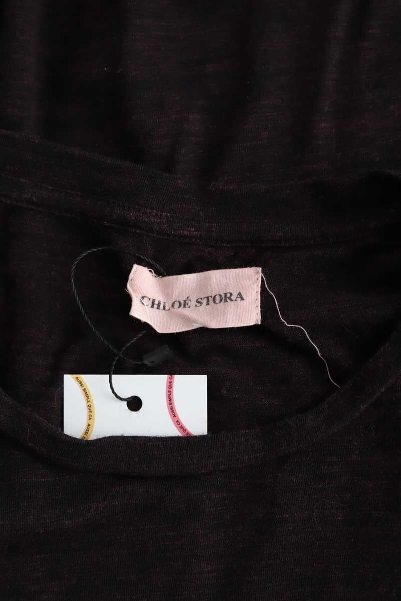 Cotton T-shirt CHLOE STORA - SECONDE MAIN Black