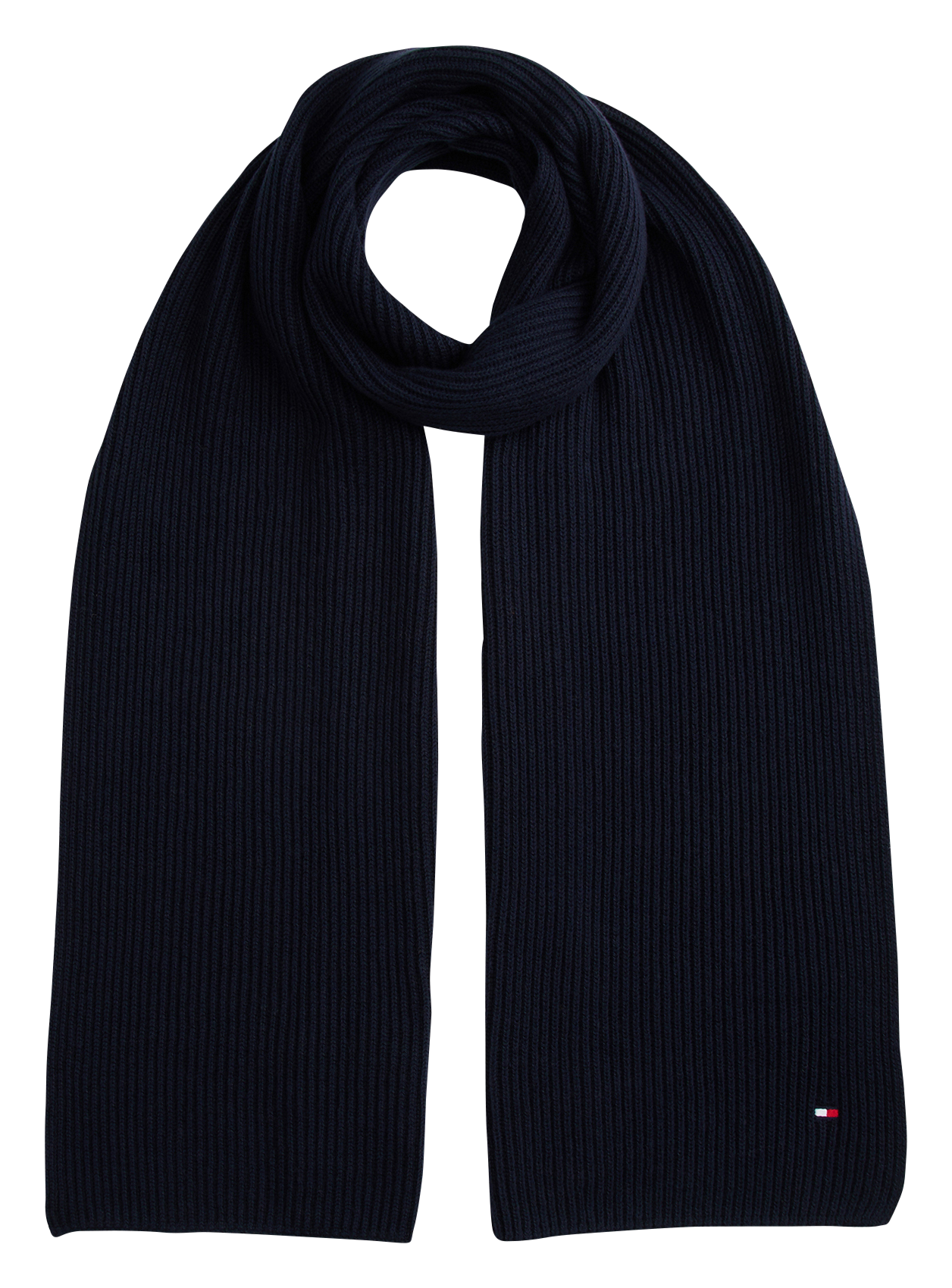 Organic cotton-blend scarf TOMMY HILFIGER Blue