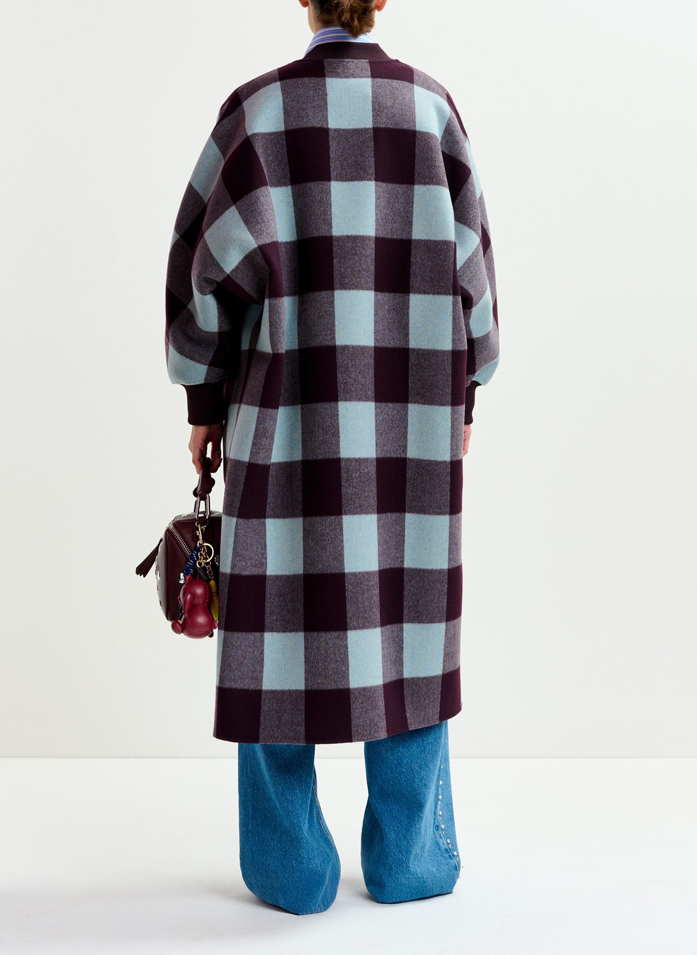 Manteau col teddy en laine  ESSENTIEL ANTWERP Marron