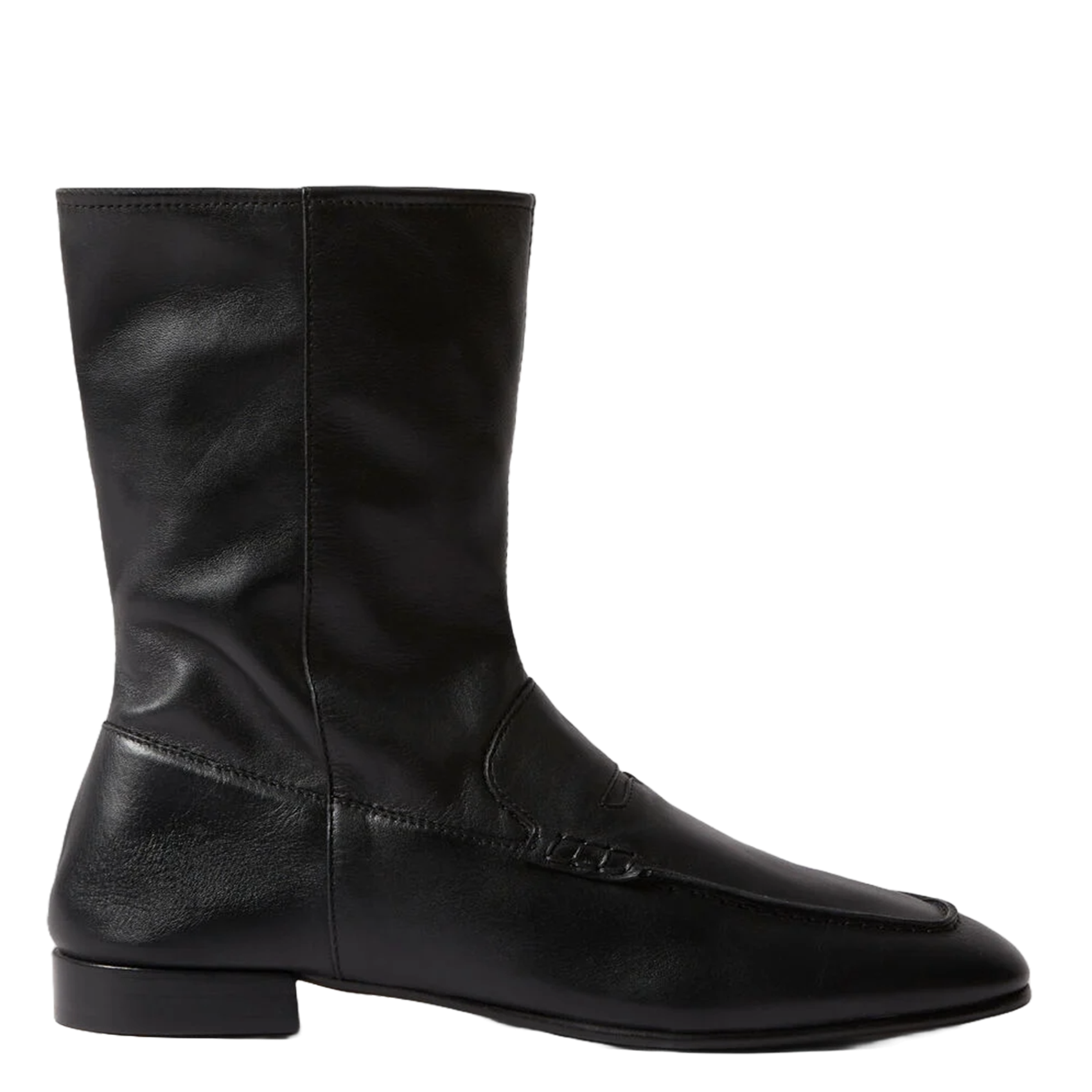 Bottines zippées en cuir CLAUDIE PIERLOT Noir
