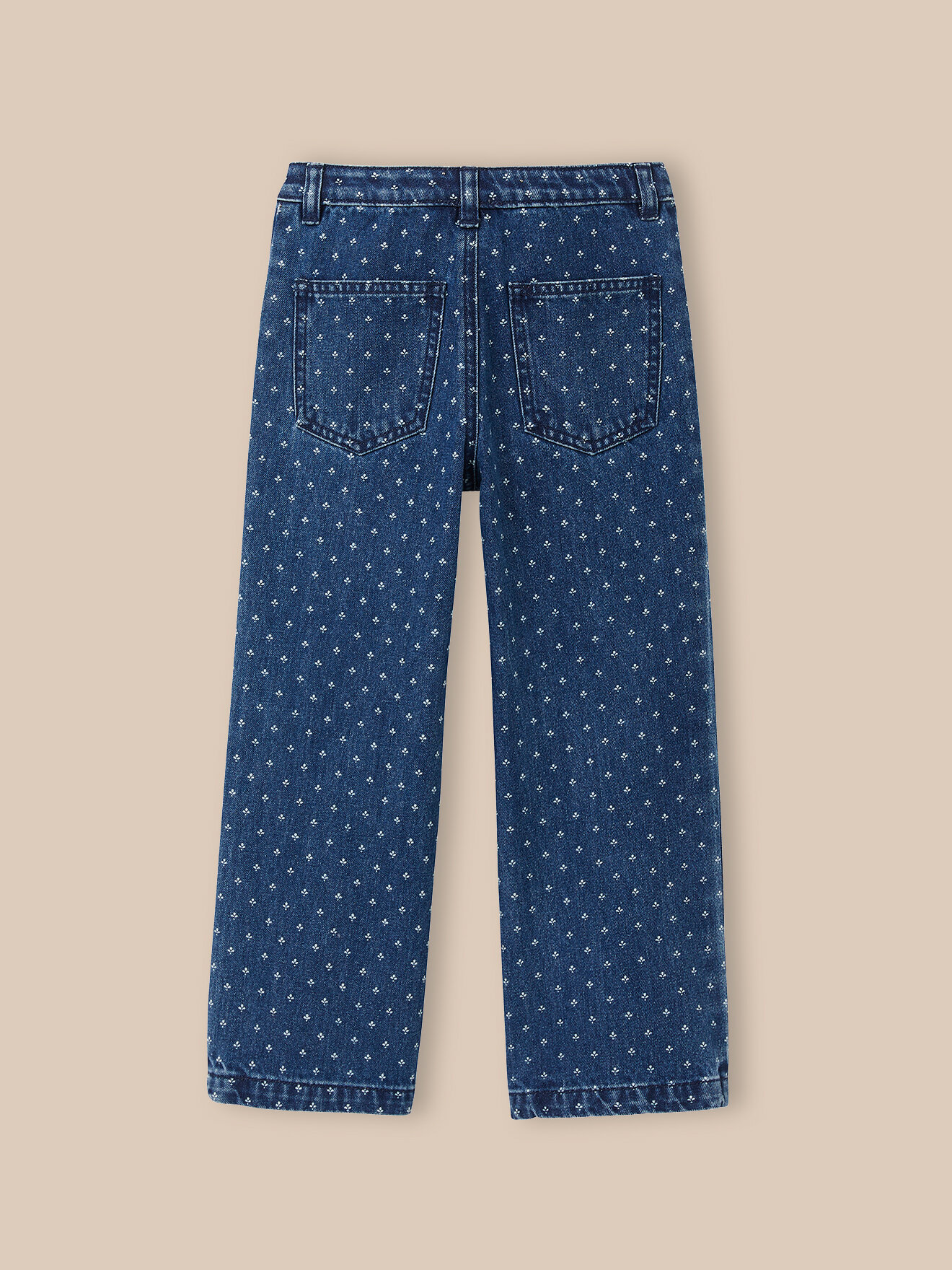 Straight leg fancy jeans CYRILLUS Blue