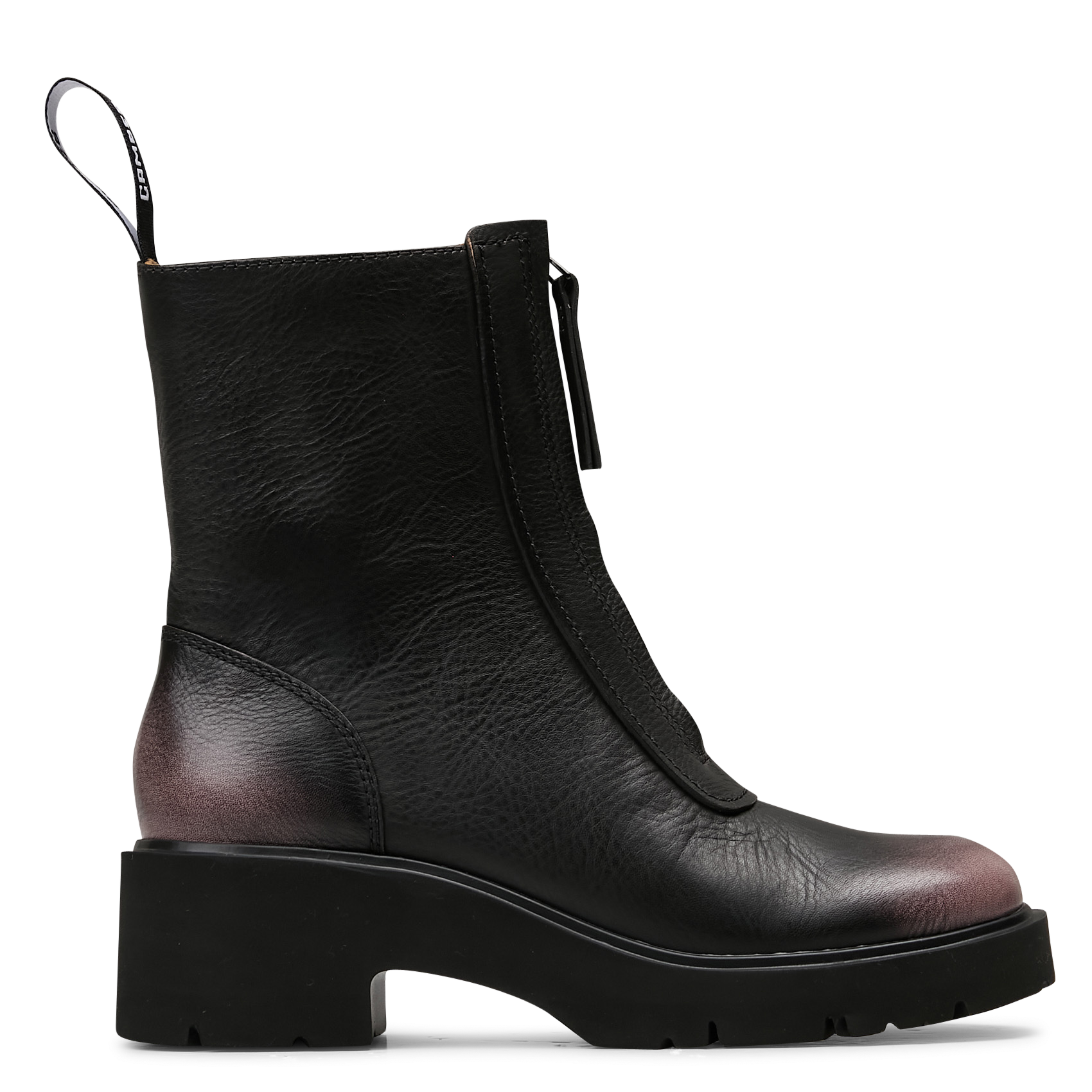 Bottes mi-hautes zippées en cuir CAMPER Multicolore