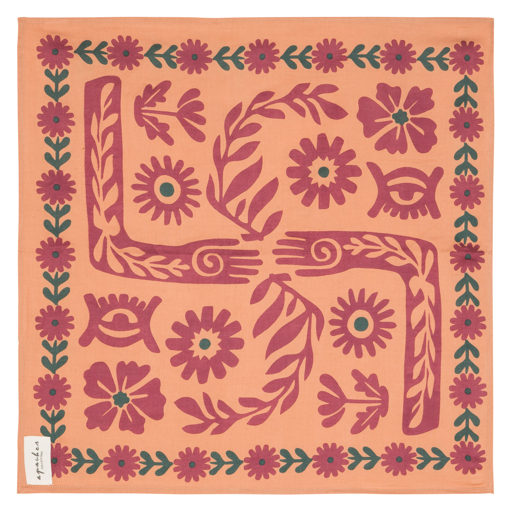 Foulard en coton APACHES COLLECTIONS Orange