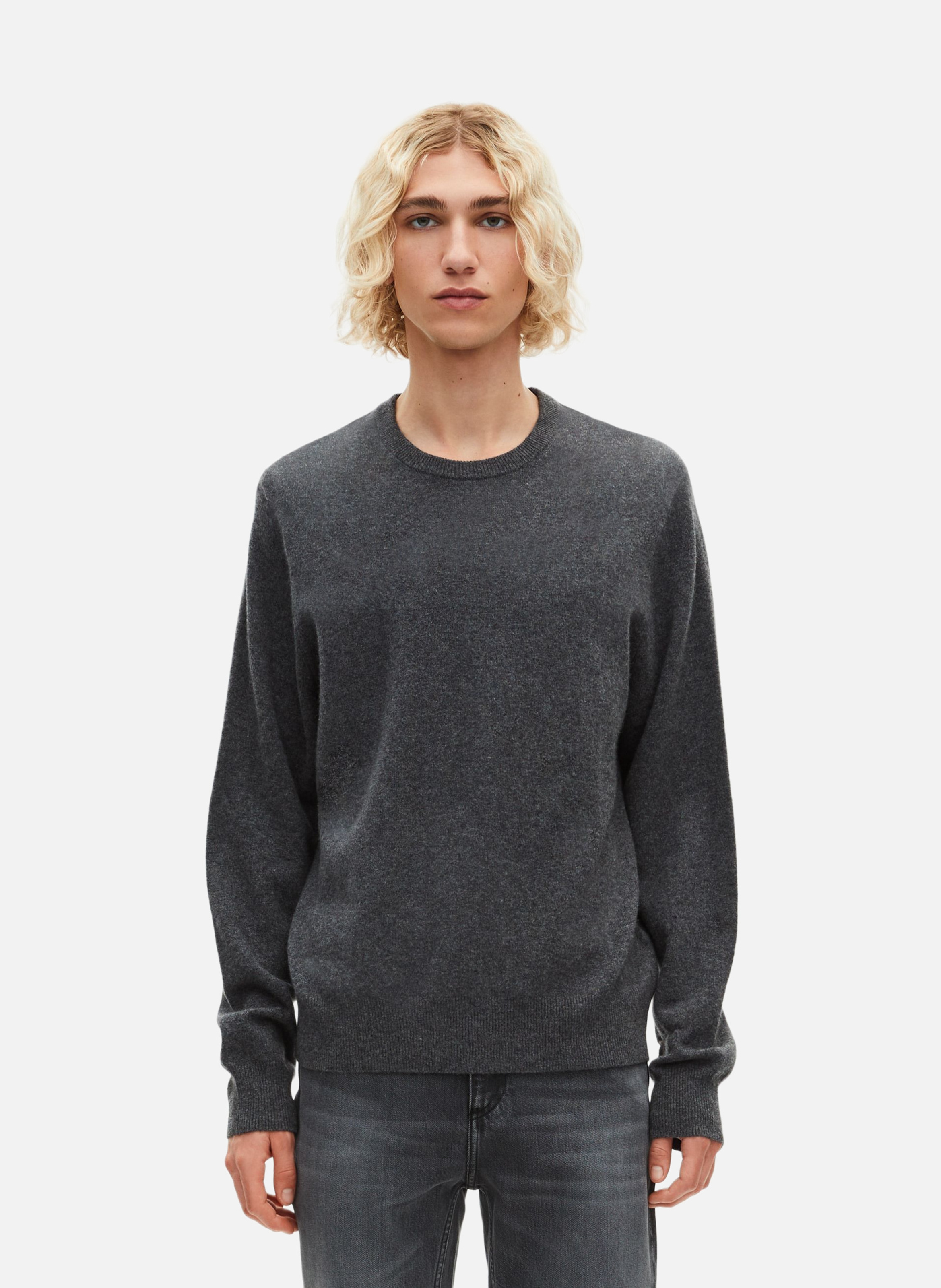 Belted cashmere sweater THE KOOPLES Grey