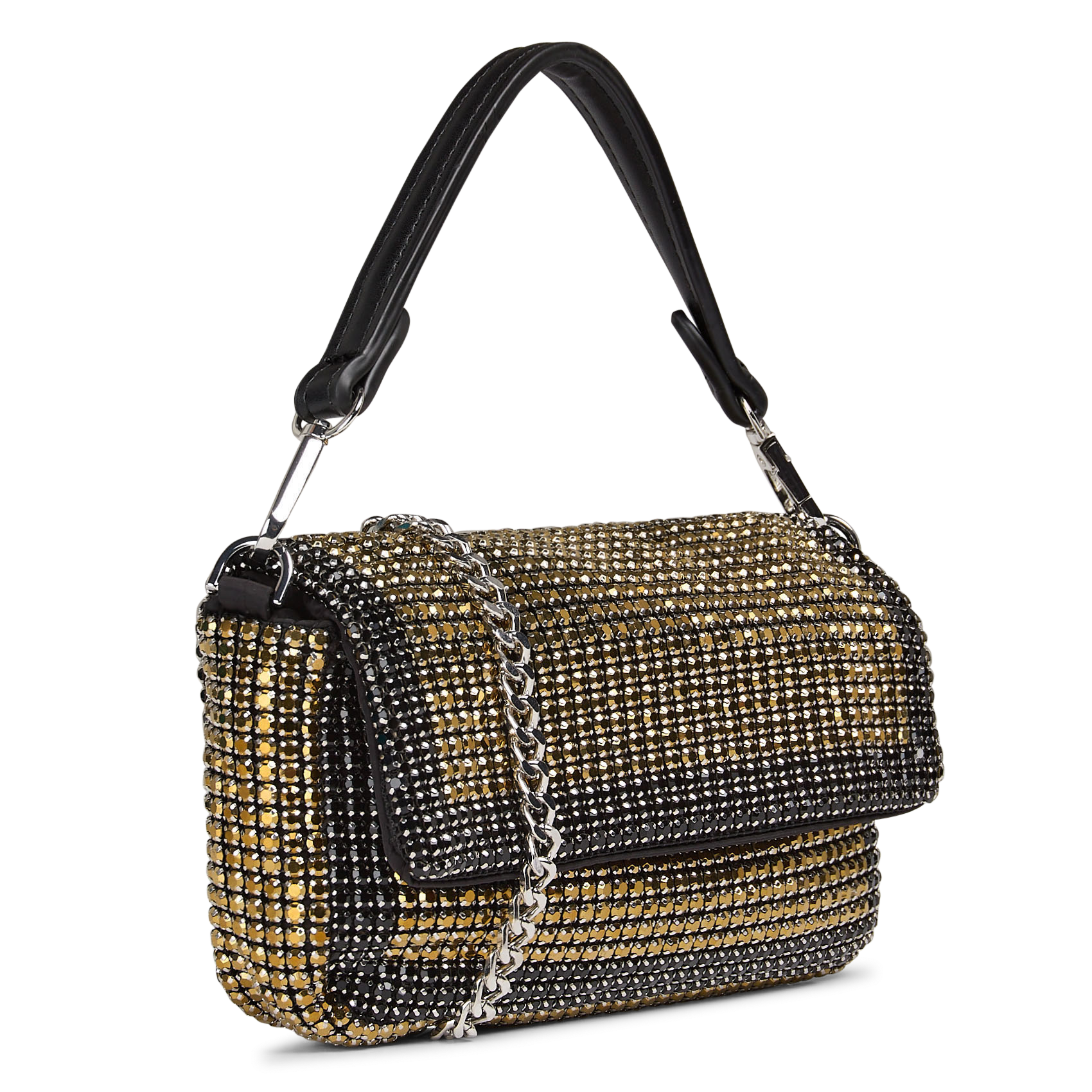 Mini clutch met strass AU PRINTEMPS PARIS Goudkleurig