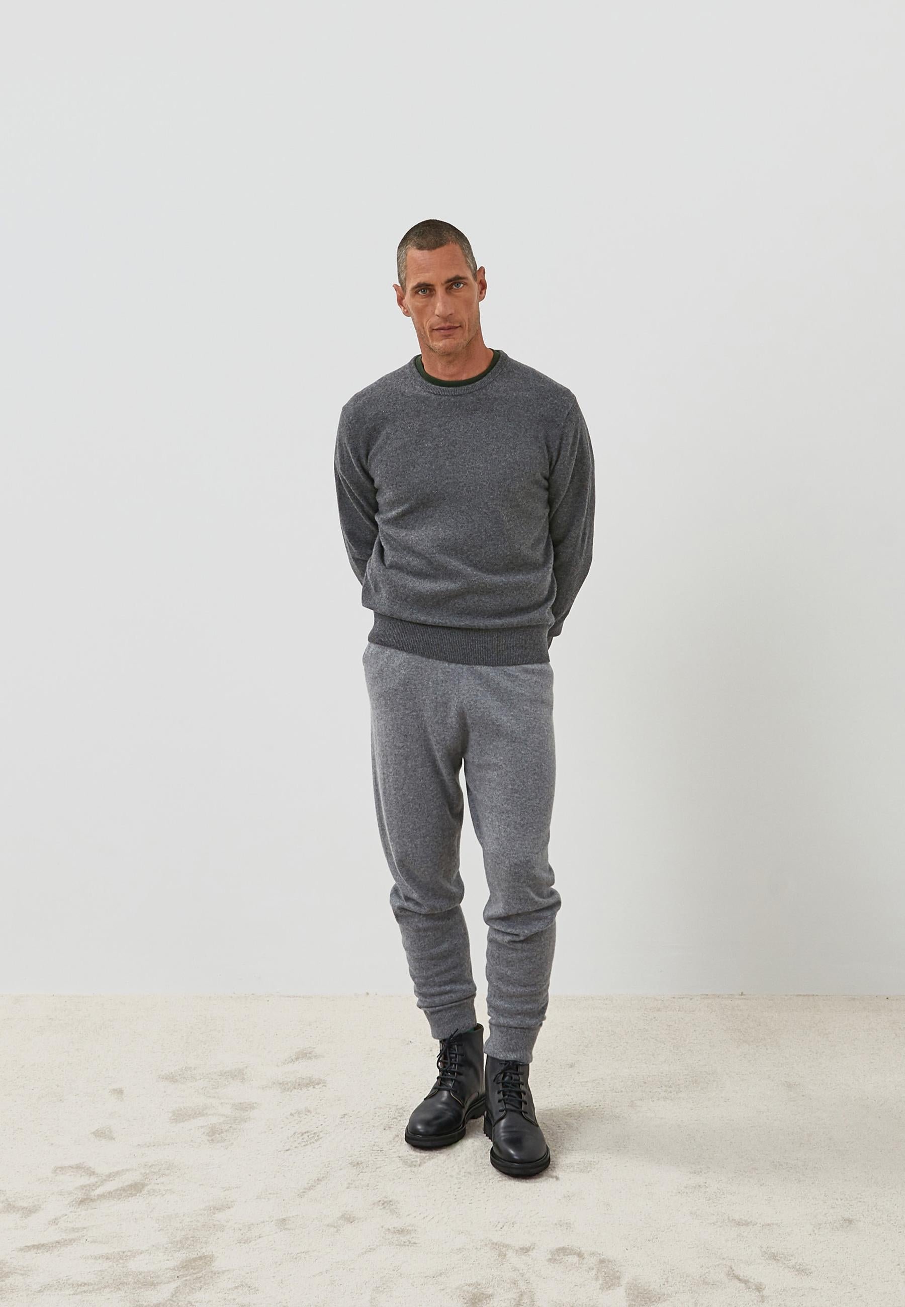 Pull homme col rond cachemire RODIER Gris