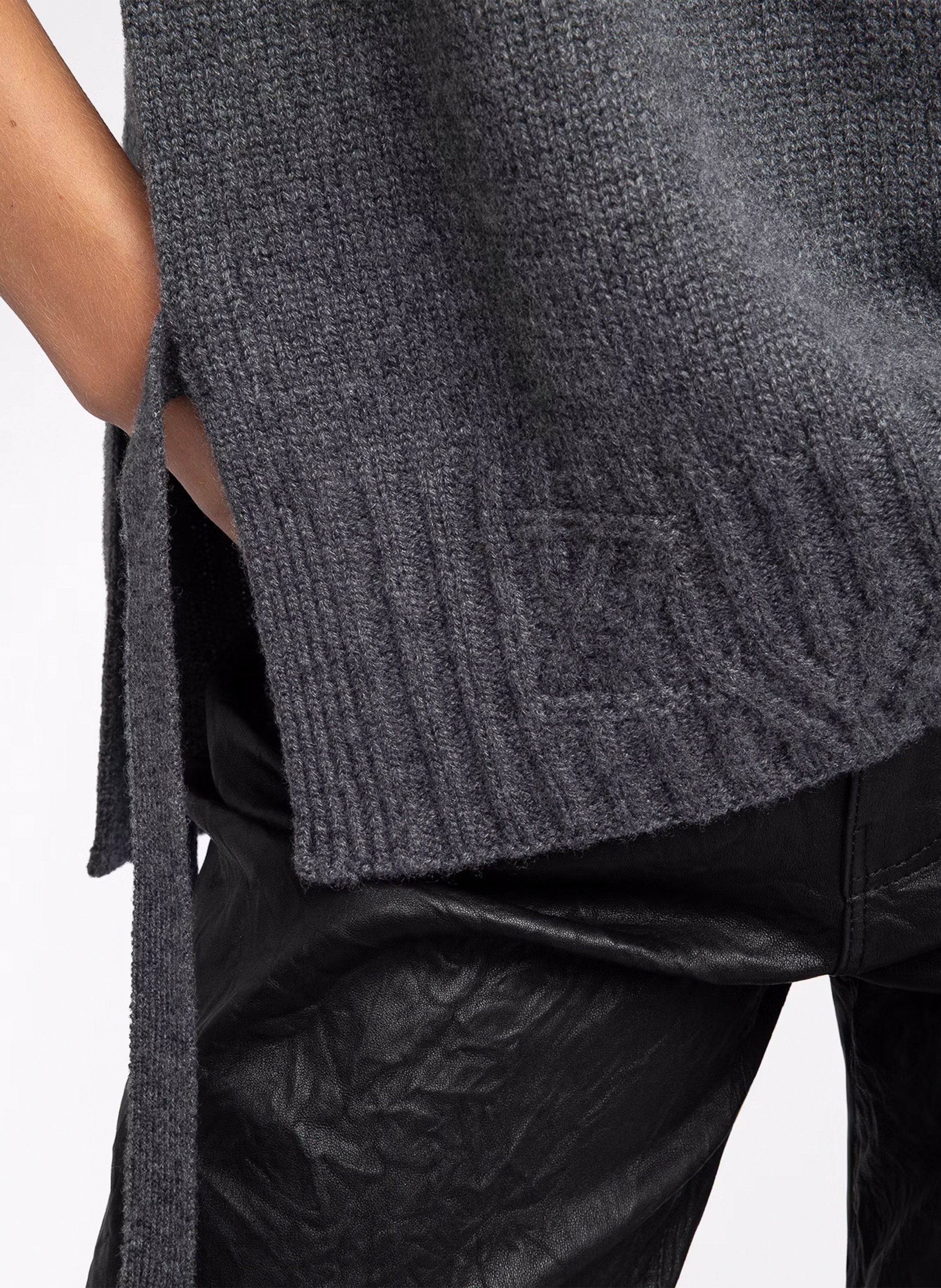 Pull oversize en cachemire ZADIG&VOLTAIRE Gris