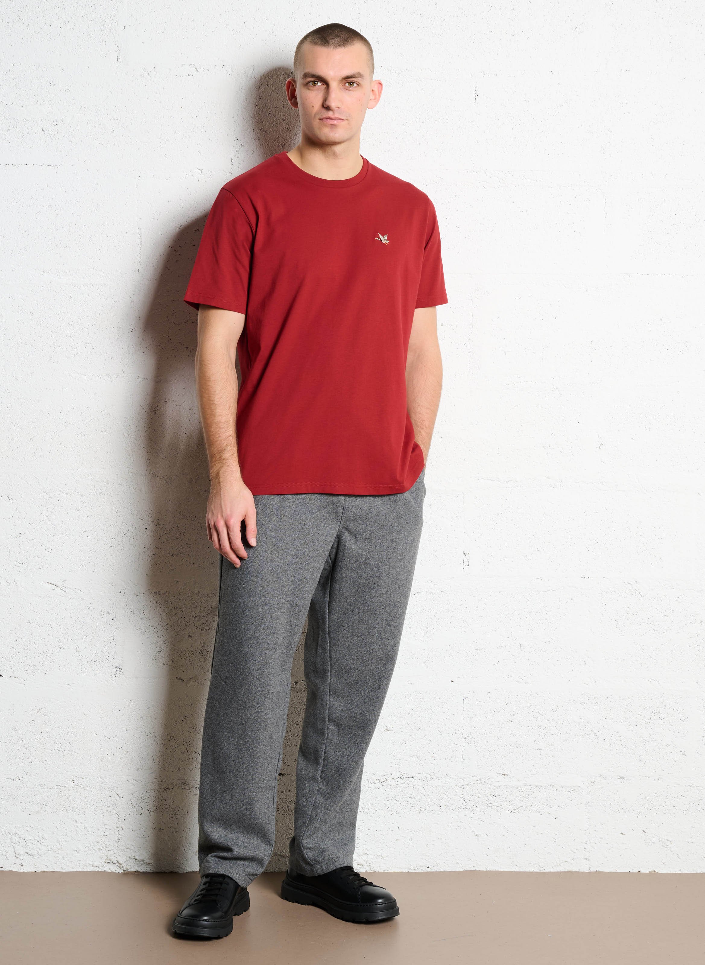 Tee-shirt oversize en coton bio CHEVIGNON Rouge