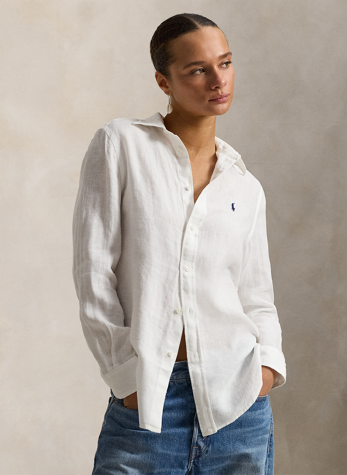 Gerade geschnittenes Leinenhemd POLO RALPH LAUREN