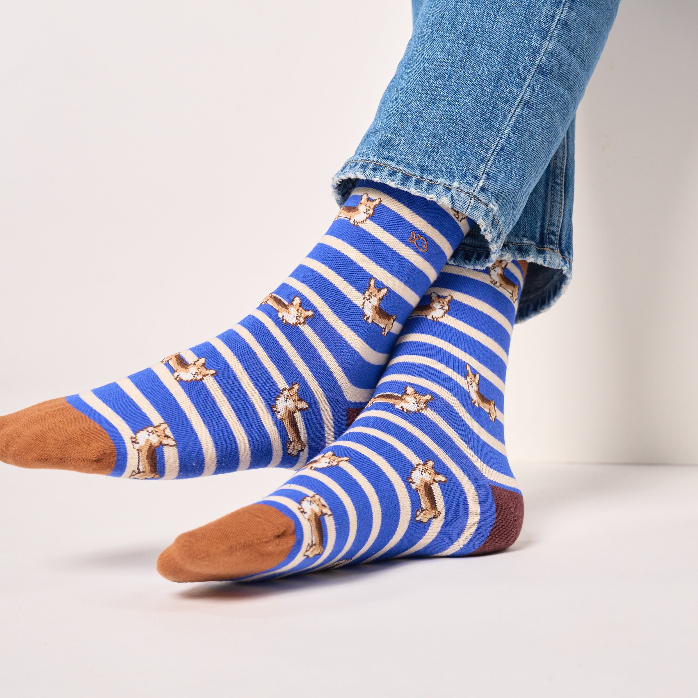 Combed Cotton Animal Socks BILLYBELT Blue