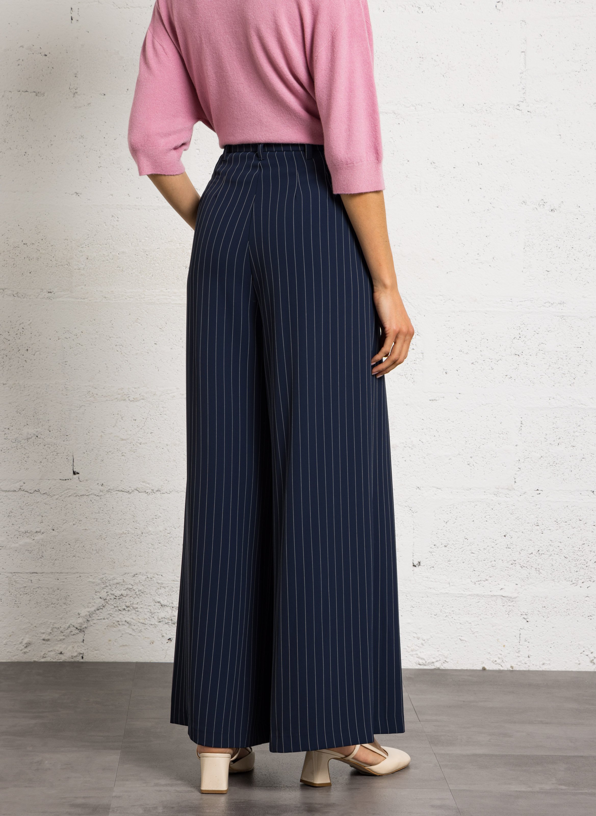 Pantalon palazzo  IMPERIAL Bleu