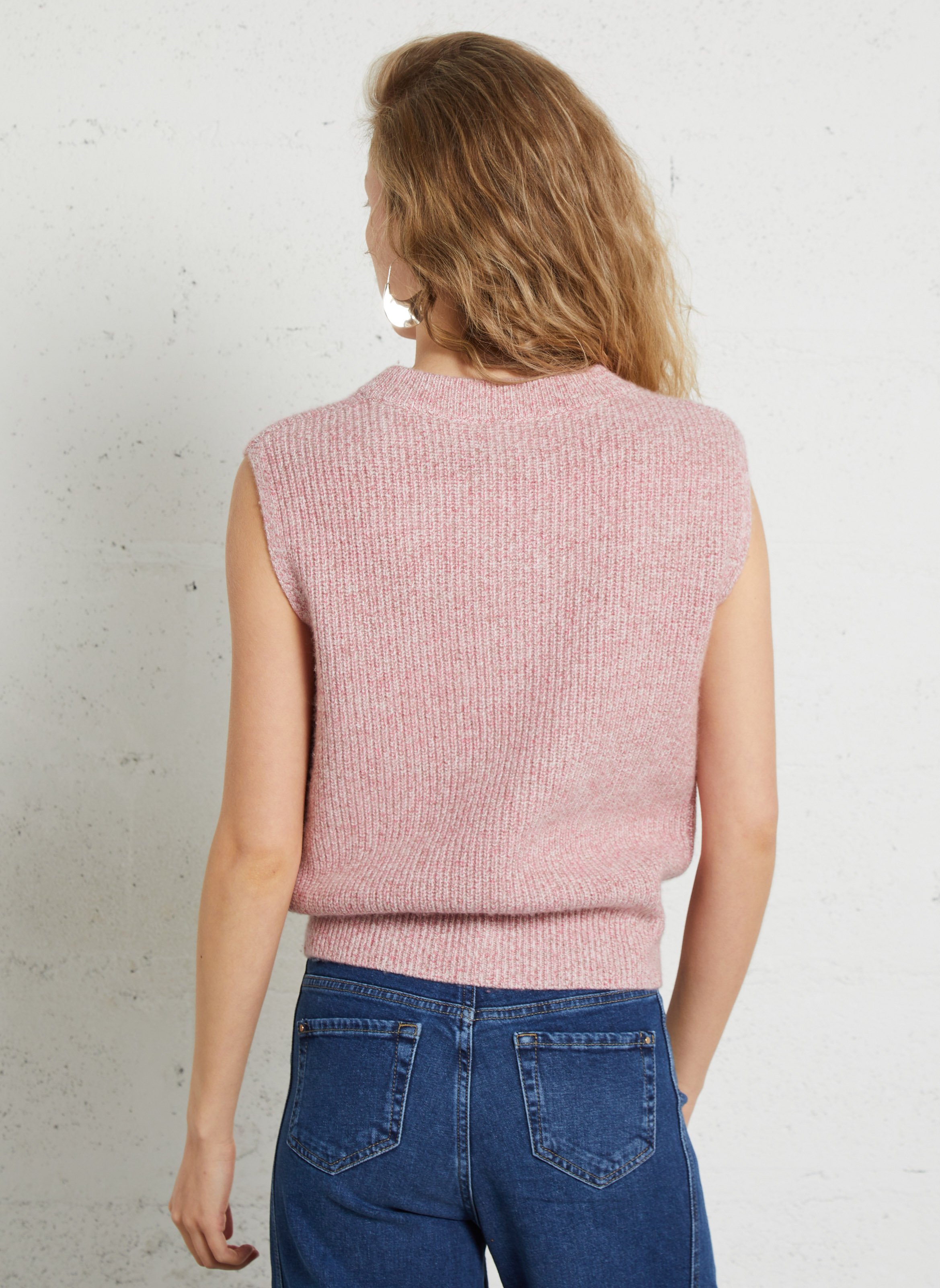 Alpaca wool sweater MAISON 123 Pink