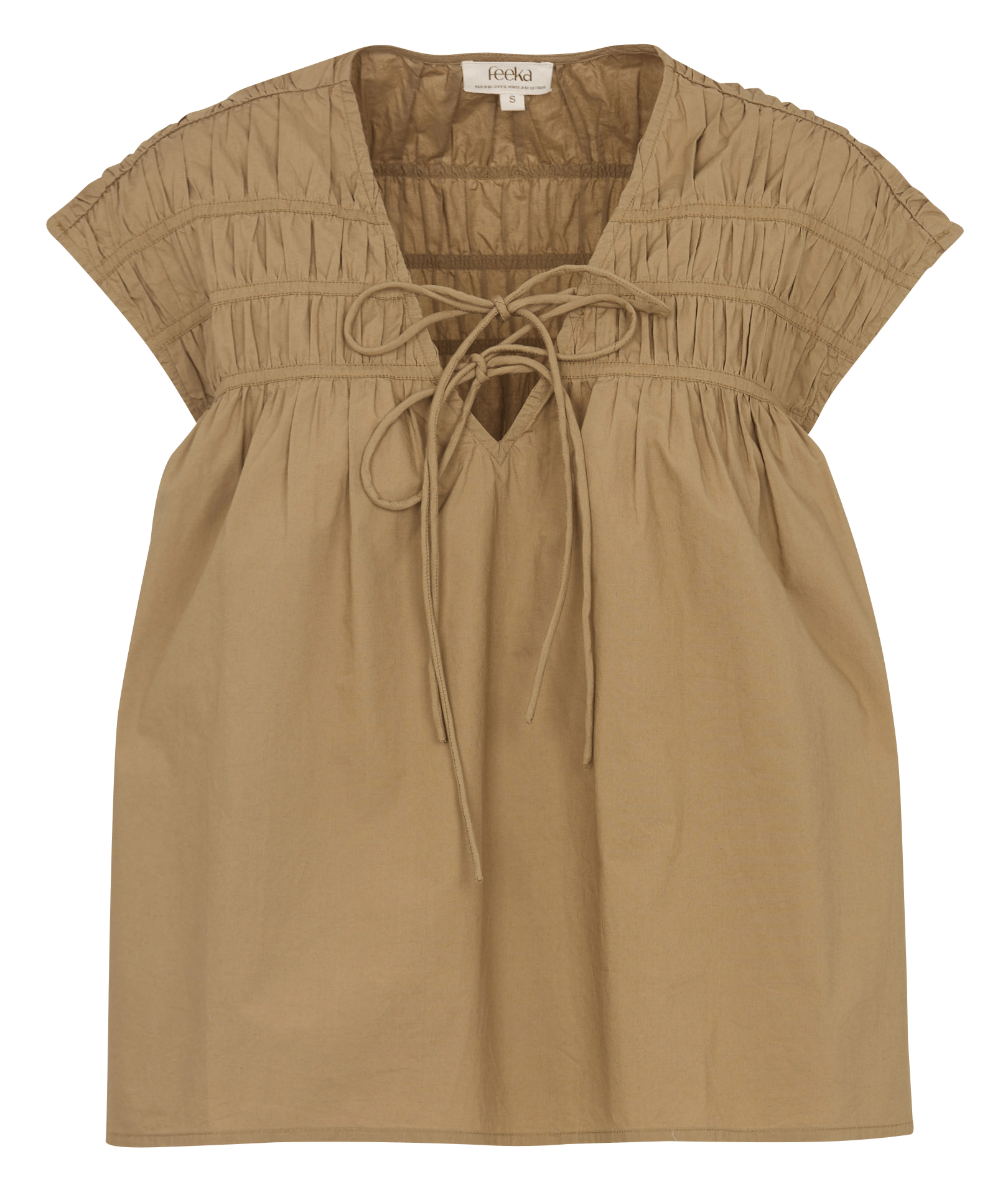 Weit geschnittenes Baumwoll-Top FEEKA Grun