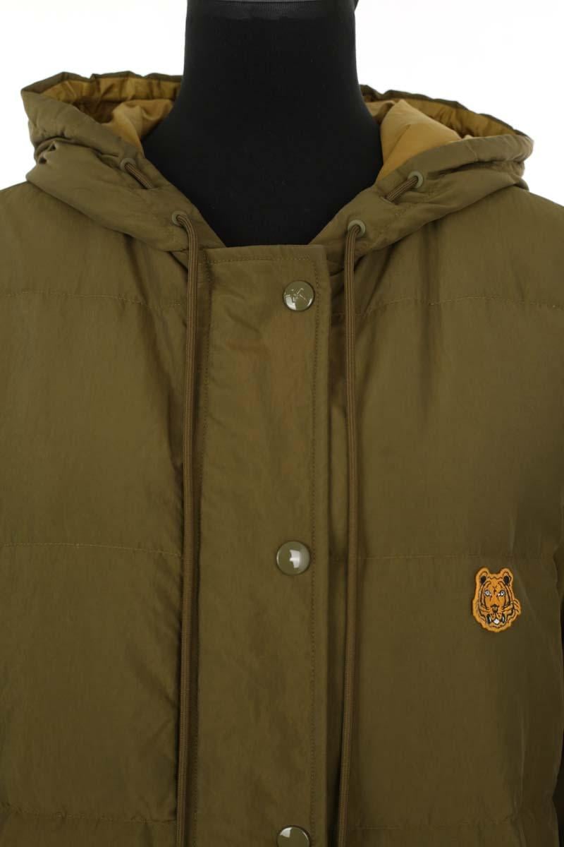 Lightweight quilted padded jacket with high neck KENZO - SECONDE MAIN Khaki