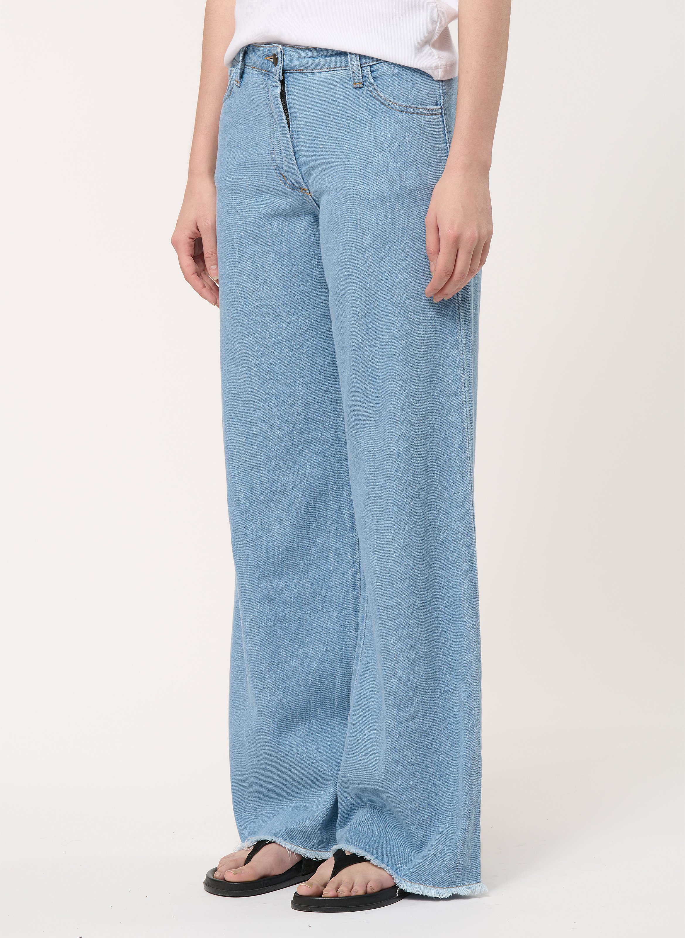 Wide-leg cotton jeans HUMILITY Blue