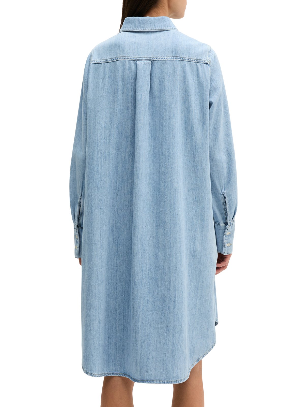 Midikleid aus Baumwolle mit klassischem Kragen MARC O'POLO Blau