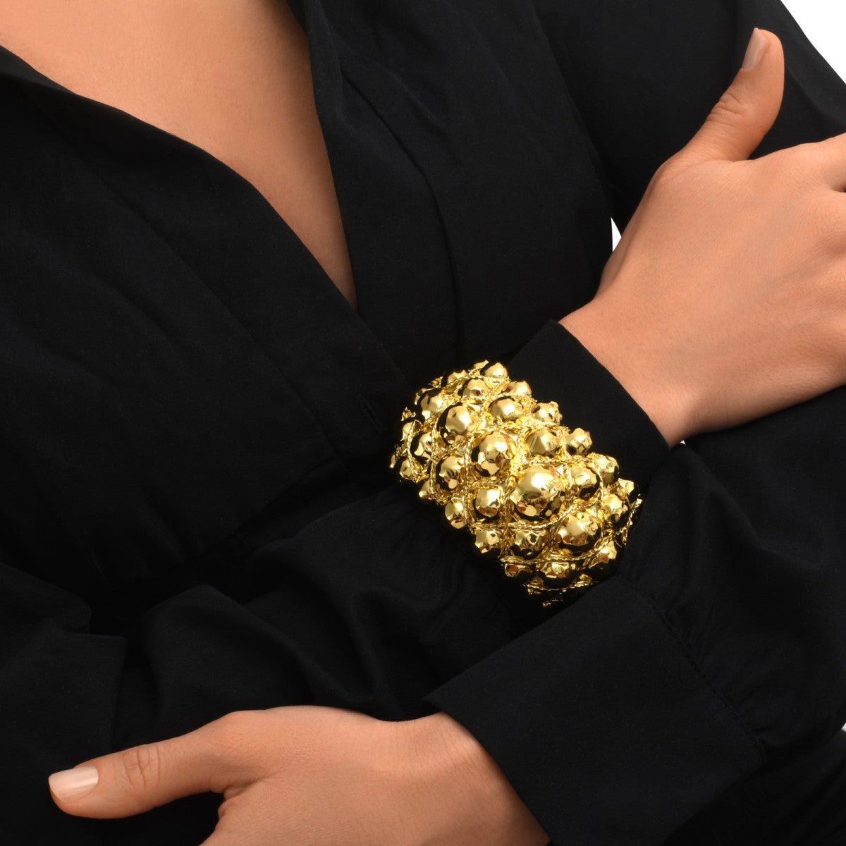 Cuff bracelet SATELLITE PARIS Golden