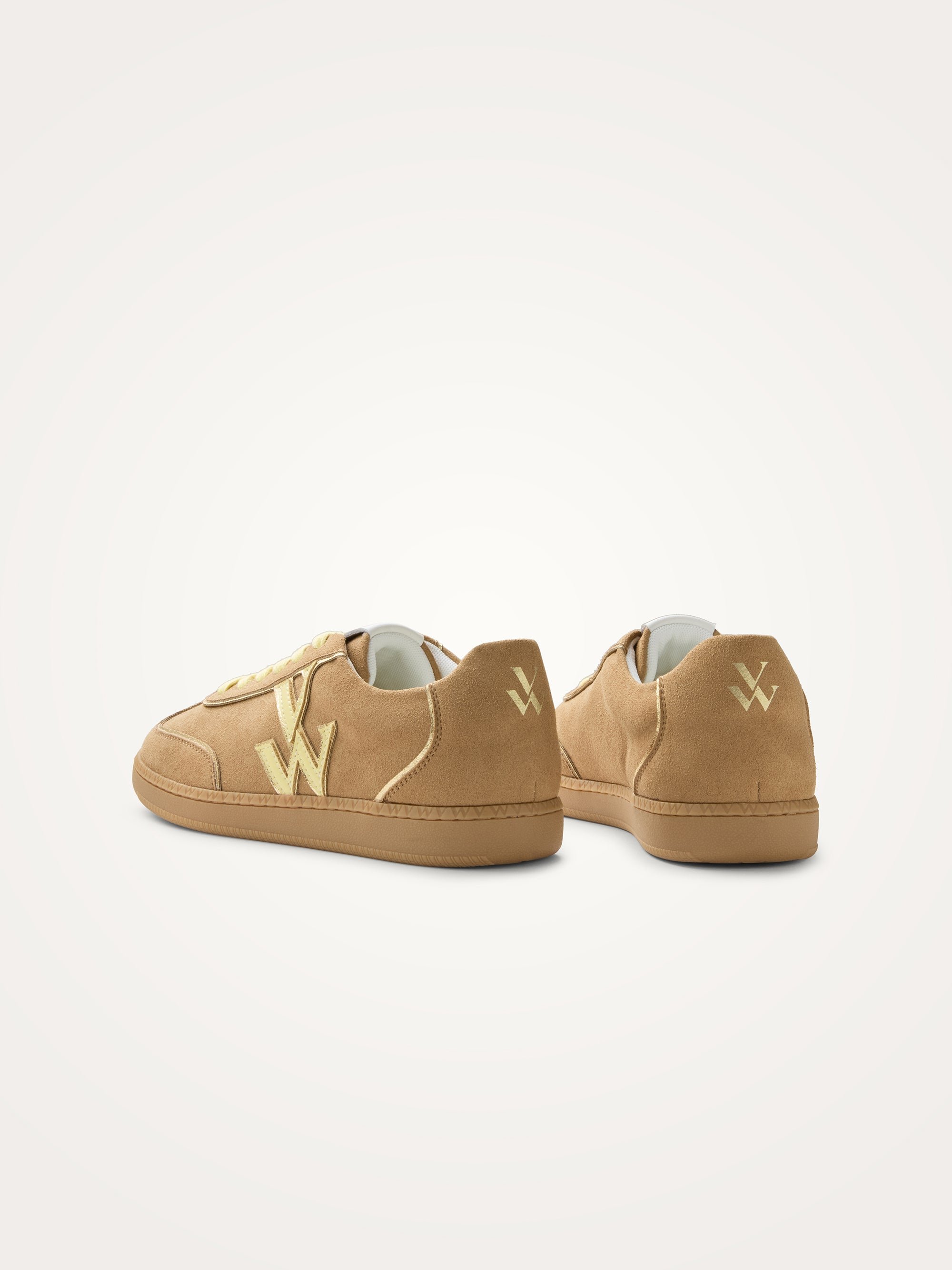 Sneakers with monogram on retro sole VANESSA WU Brown